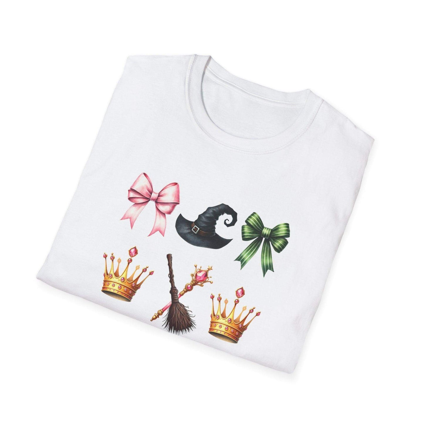 Green and Pink Coquette Bows, T-Shirt - Crafty Harvest Designs