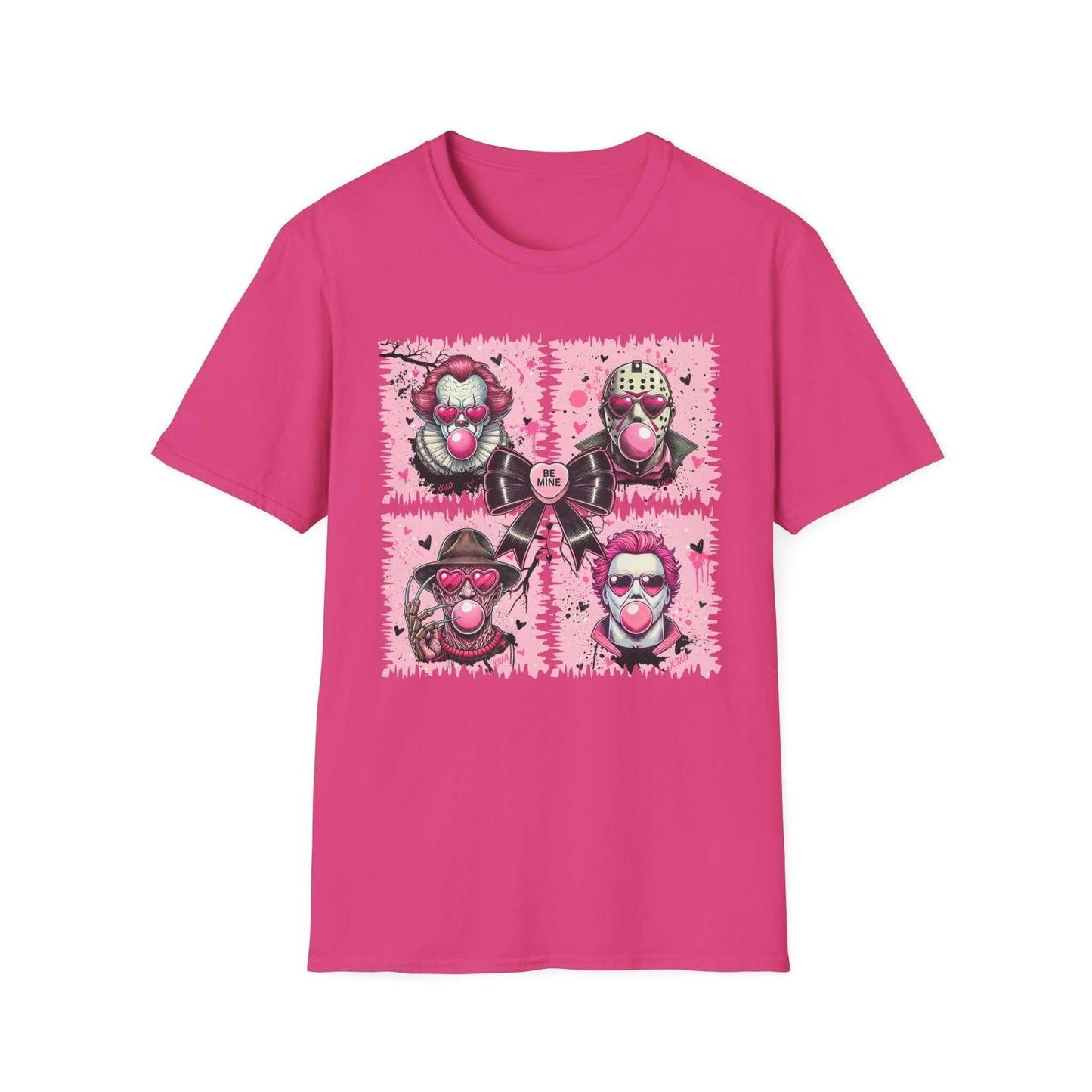 Bubblegum Horror Valentine’s T-Shirt | Unisex Softstyle Tee - Crafty Harvest Designs