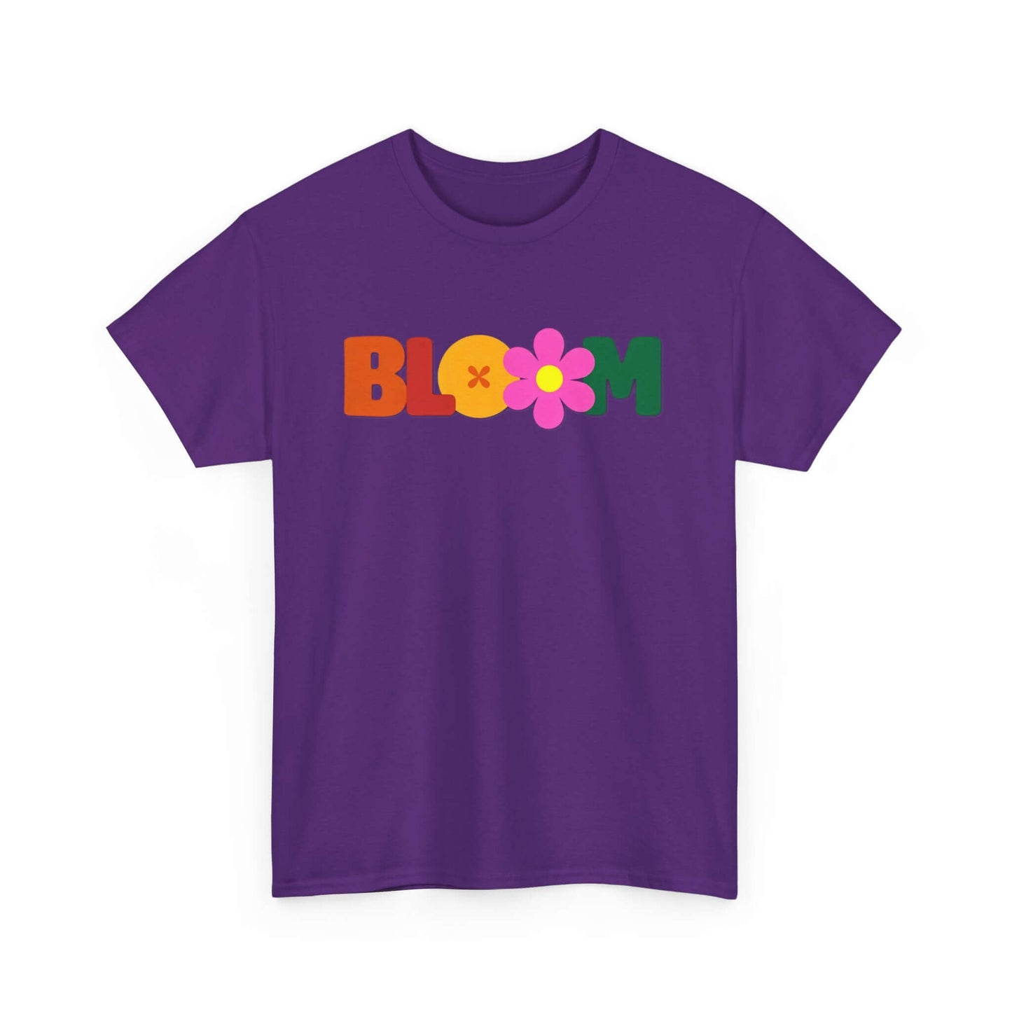 BLOOM Unisex Unisex Heavy Cotton Tee | Retro Floral Tee