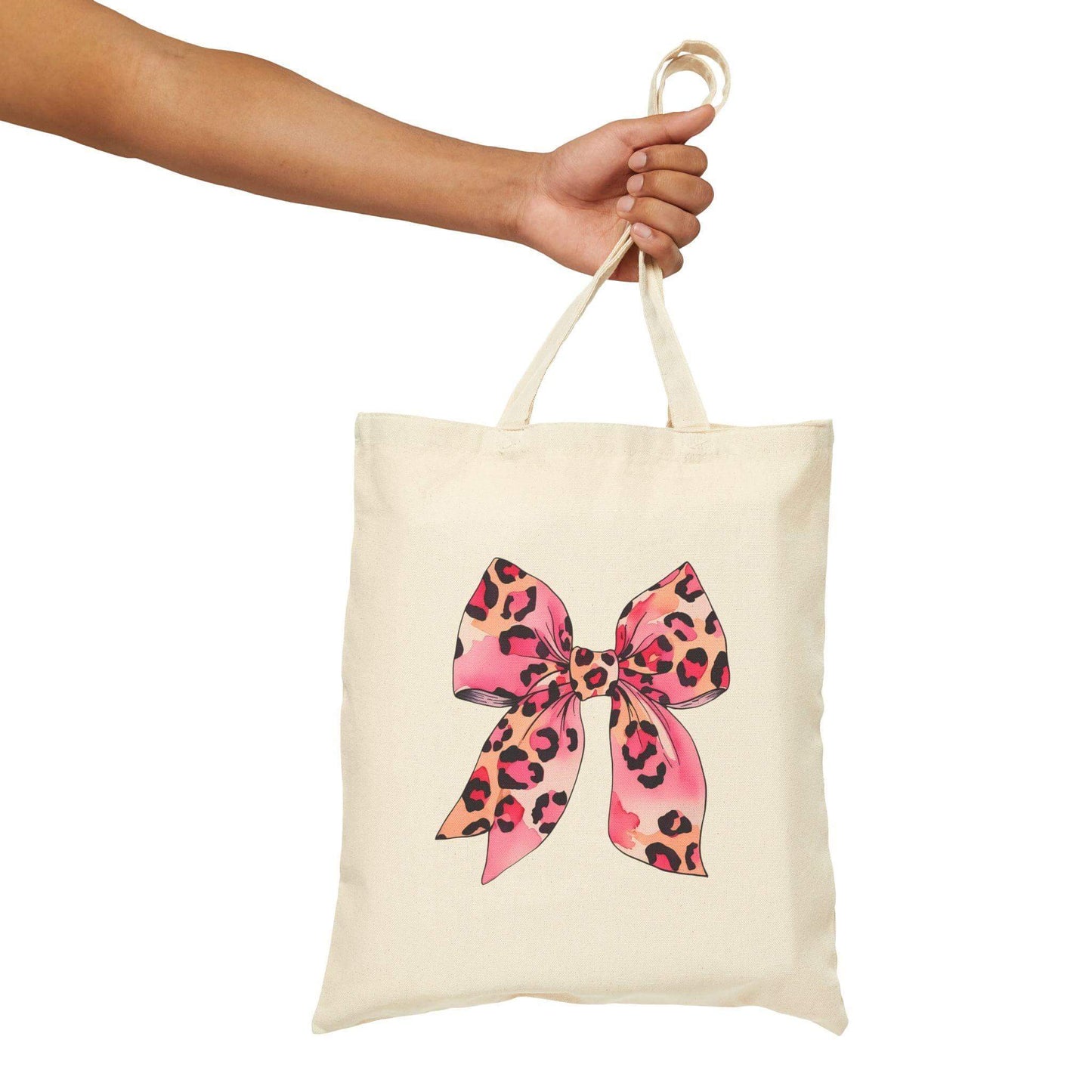 Leopard Print Bow Canvas Tote – Bold, Chic & Fiercely Practical! - Crafty Harvest Designs