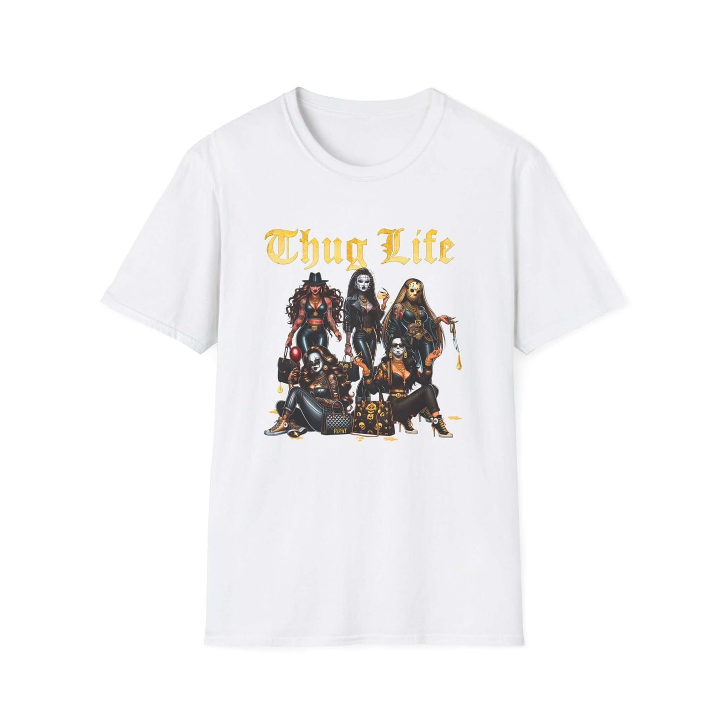 Gold Lady Thug Life Unisex Softstyle T-Shirt