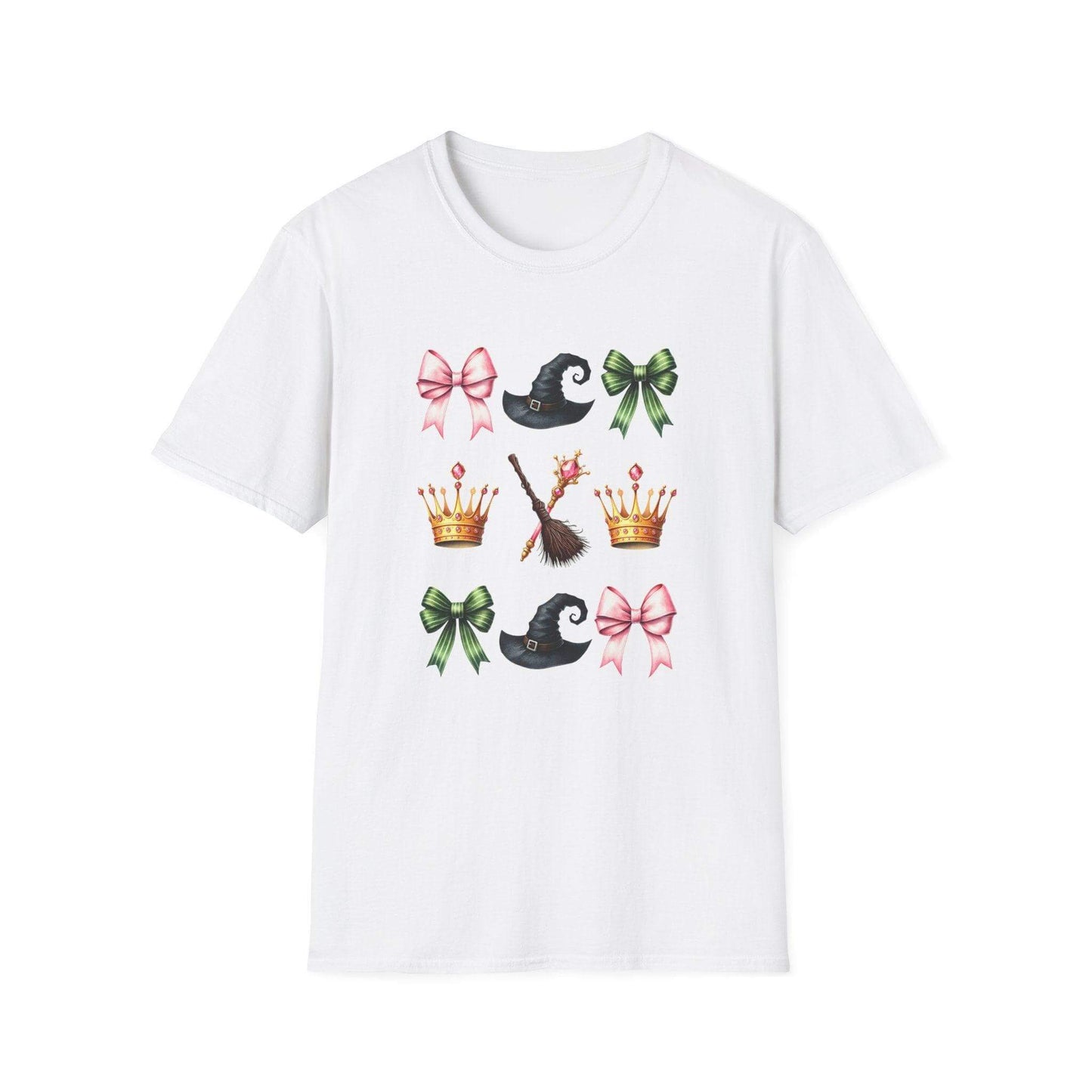 Green and Pink Coquette Bows, T-Shirt - Crafty Harvest Designs