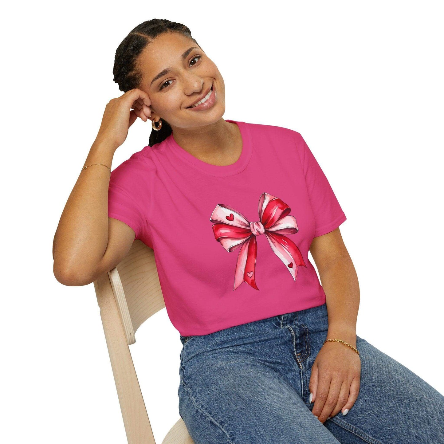 Red & Pink Heart Bow Tee – Sweet, Simple, and Totally Charming! - Crafty Harvest Designs