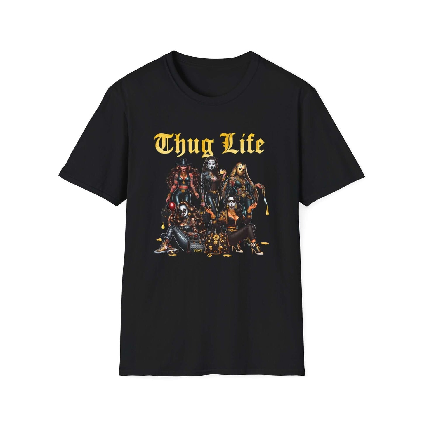 Gold Lady Thug Life Unisex Softstyle T-Shirt