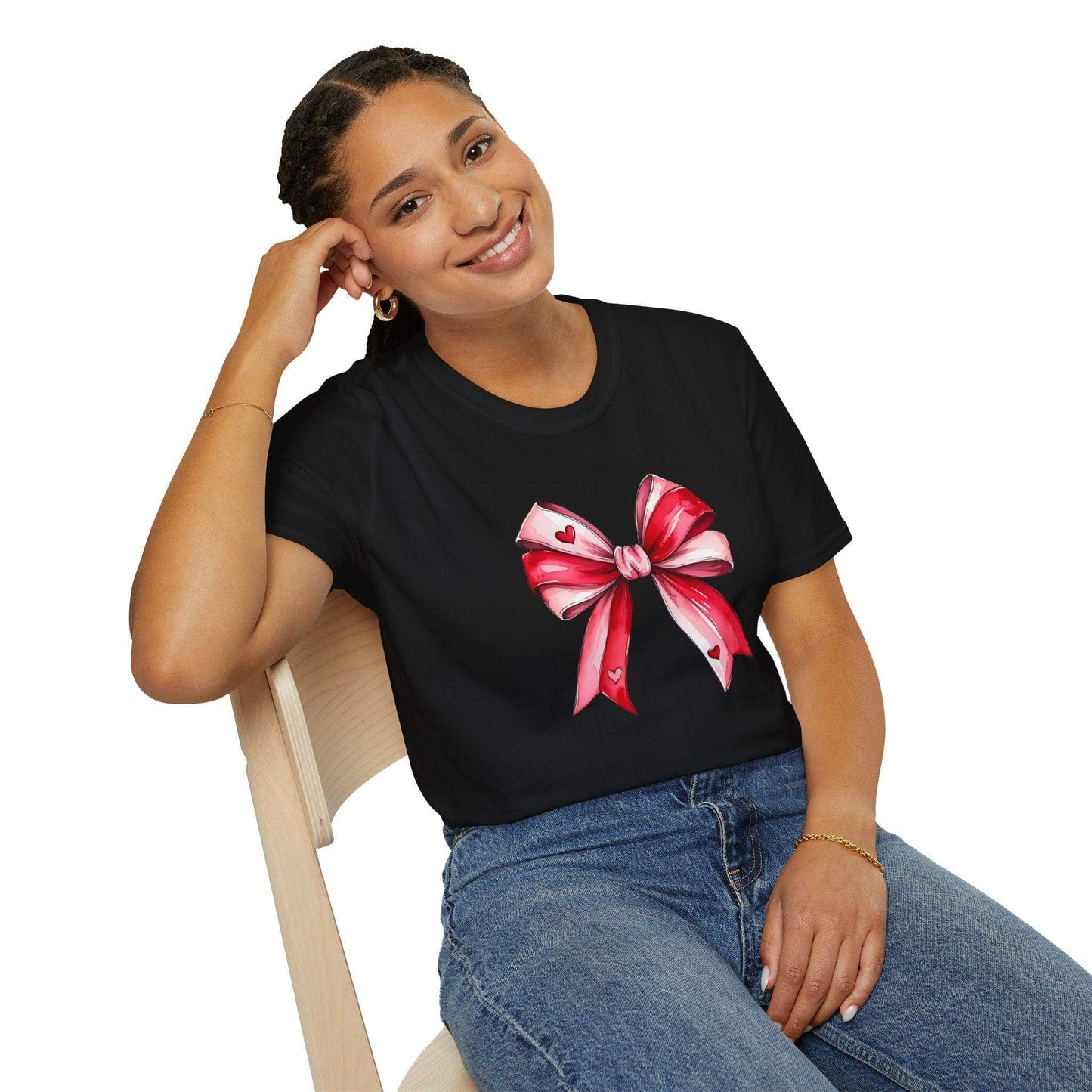Red & Pink Heart Bow Tee – Sweet, Simple, and Totally Charming! - Crafty Harvest Designs