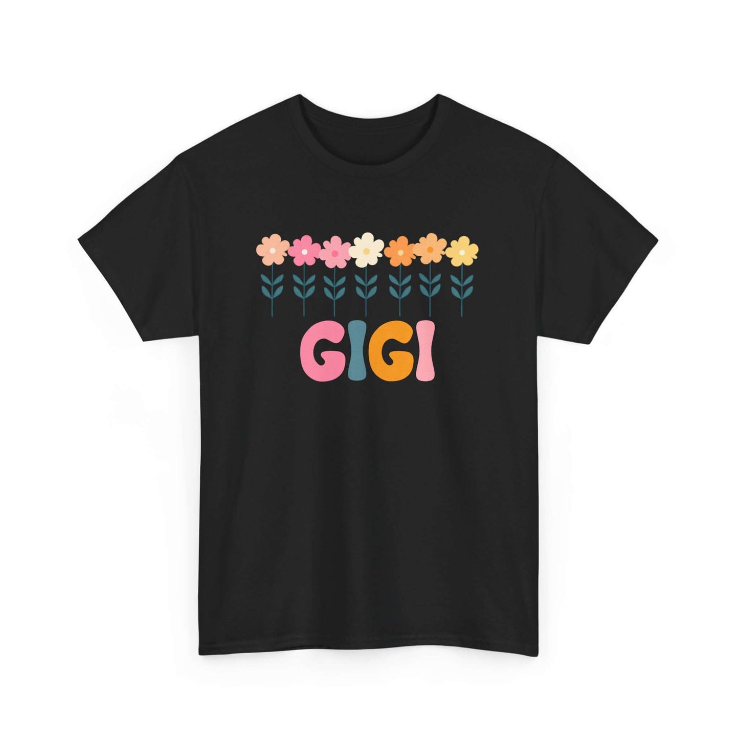 Daisy Gigi Unisex Unisex Heavy Cotton Tee | Retro Floral Grandmother Tee