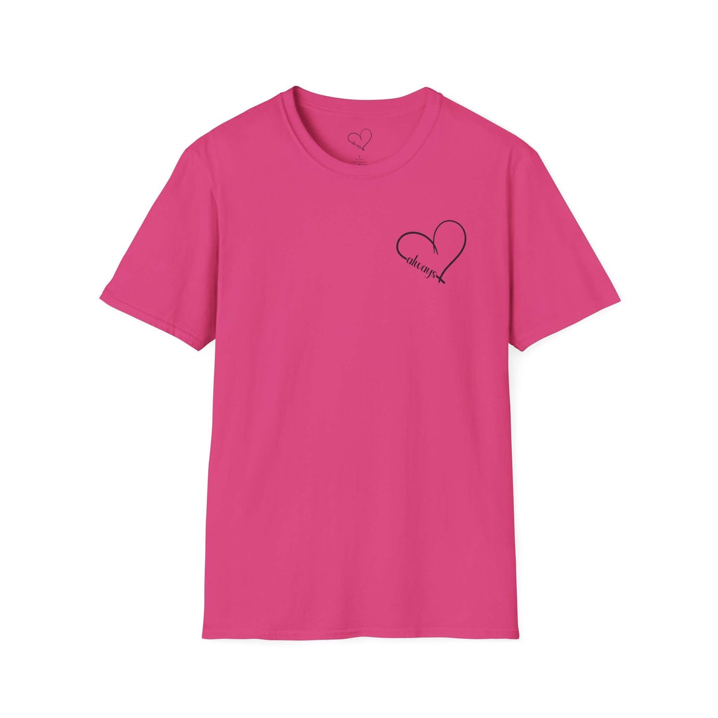 Heart “Dear Person Behind Me, you are smart, worthy, strong....” Motivational Unisex Softstyle T-Shirt