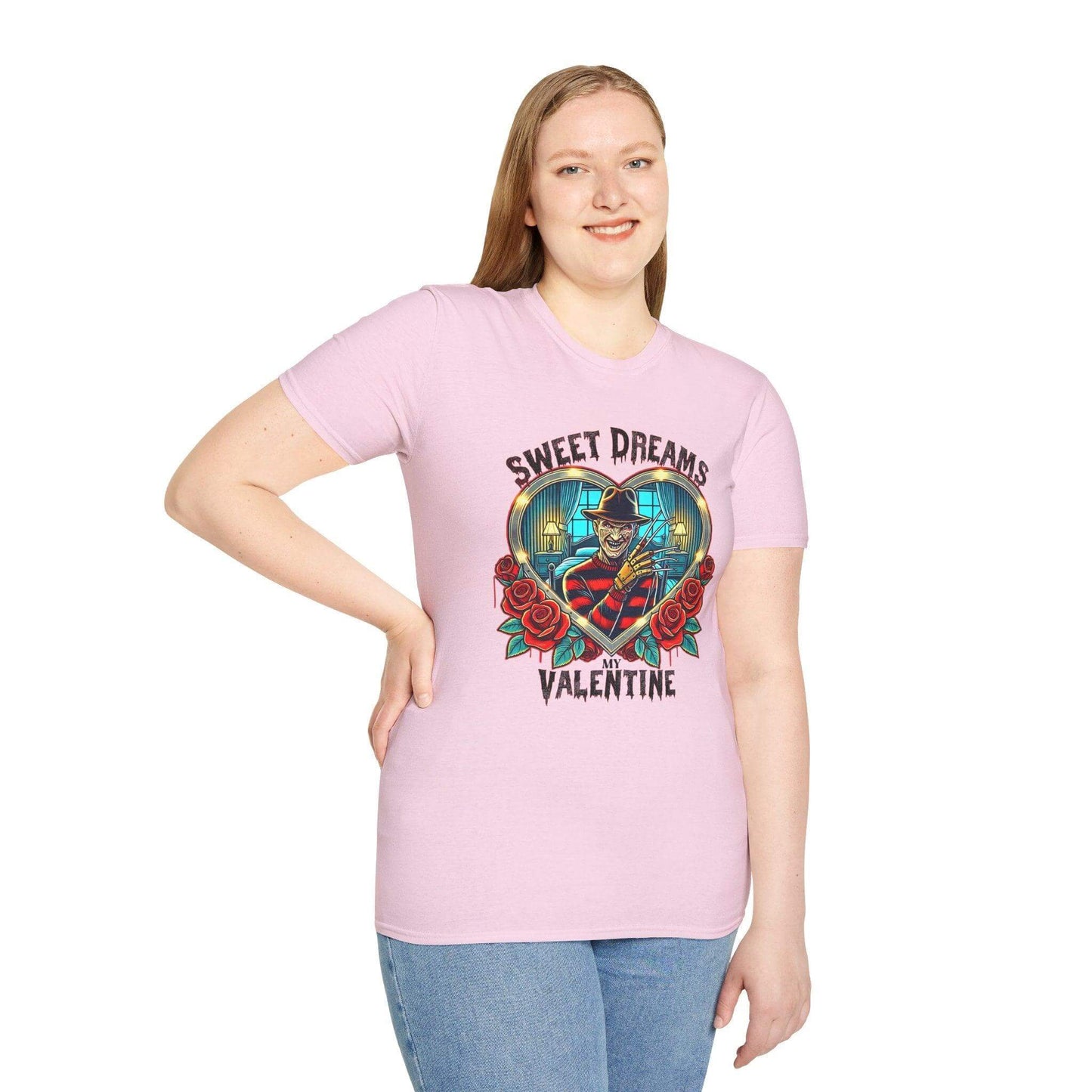 “Sweet Dreams My Valentine” Horror Tee – Love at First Fright! - Crafty Harvest Designs