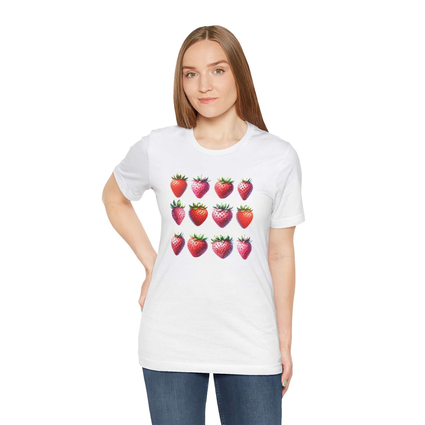 Strawberries Unisex Jersey Short Sleeve Tee | Soft & Stylish Tee