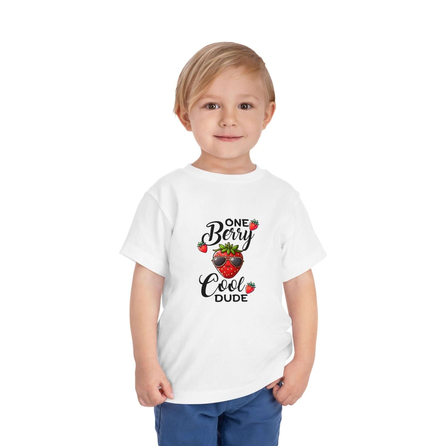 One Berry Cool Dude Toddler Short Sleeve Tee | Fun Kids Tee
