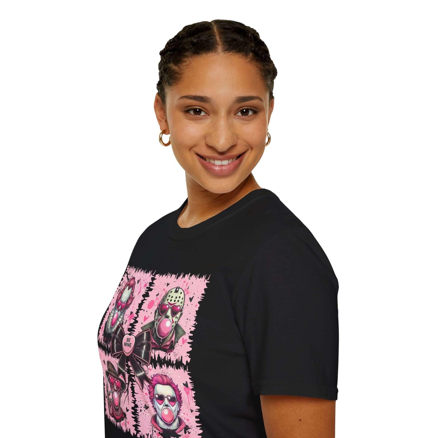 Bubblegum Horror Valentine’s T-Shirt | Unisex Softstyle Tee - Crafty Harvest Designs