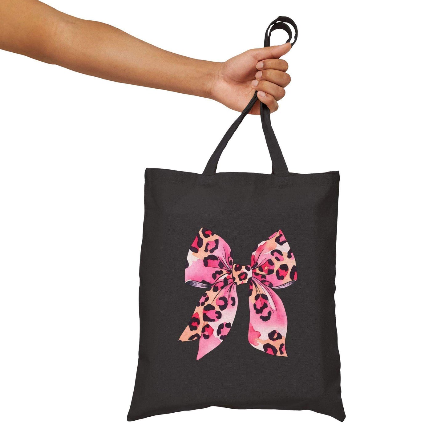 Leopard Print Bow Canvas Tote – Bold, Chic & Fiercely Practical! - Crafty Harvest Designs