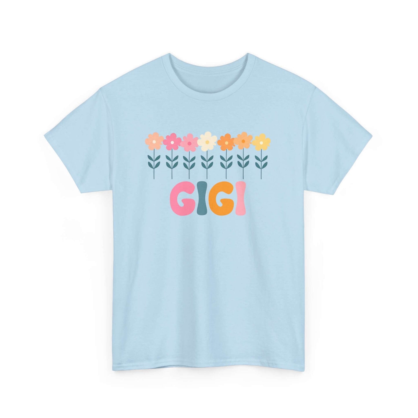 Daisy Gigi Unisex Unisex Heavy Cotton Tee | Retro Floral Grandmother Tee