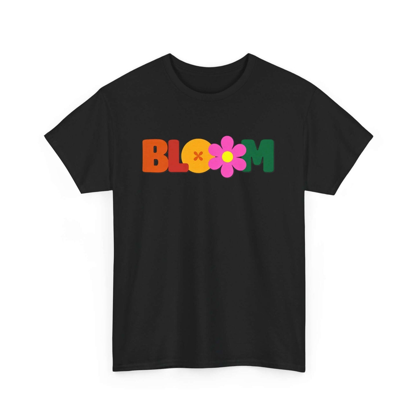 BLOOM Unisex Unisex Heavy Cotton Tee | Retro Floral Tee