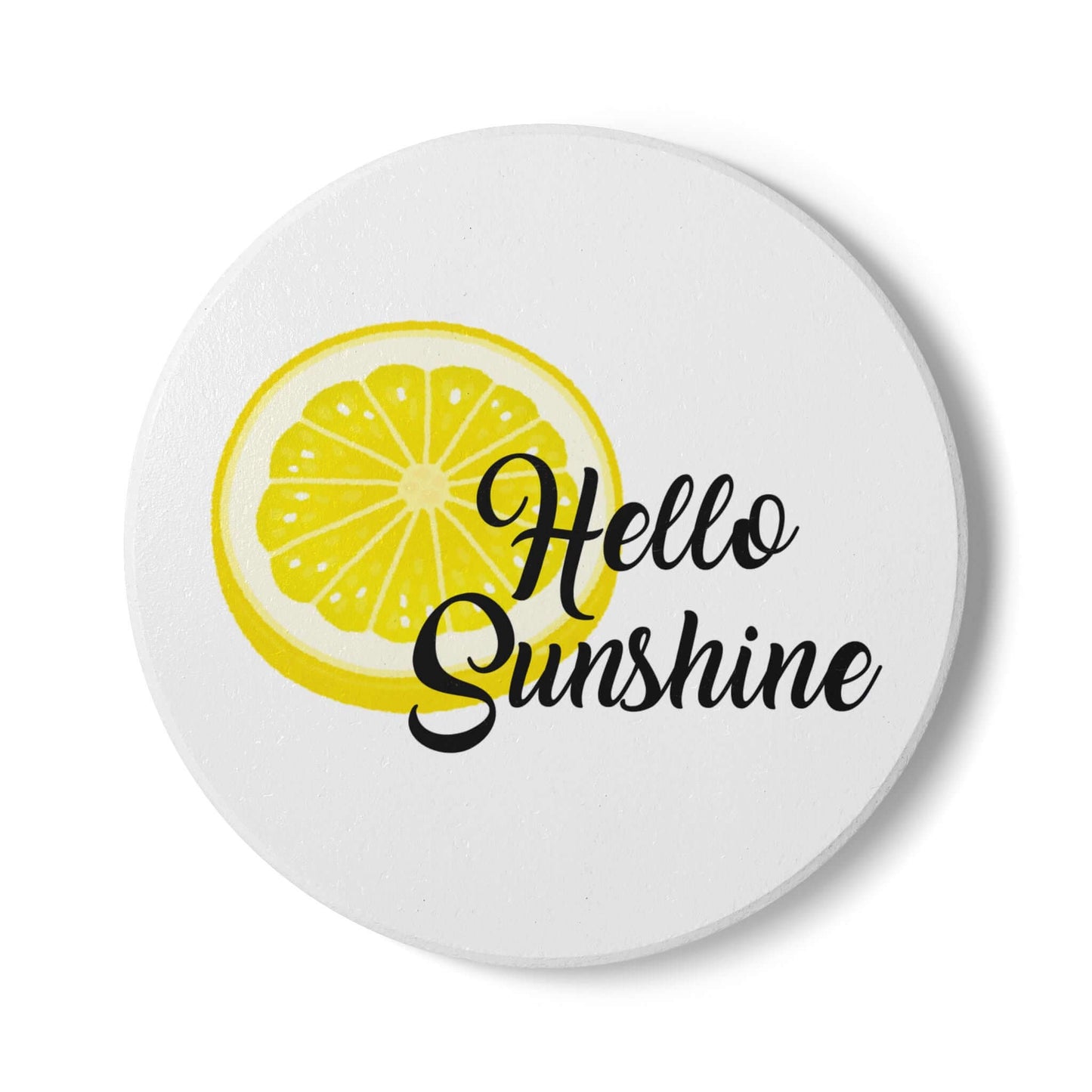 Hello Sunshine Ceramic Coaster | Round & Square Options