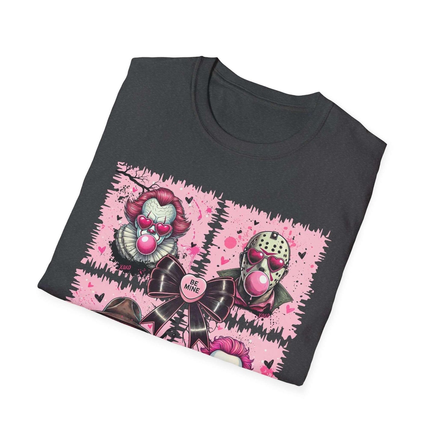 Bubblegum Horror Valentine’s T-Shirt | Unisex Softstyle Tee - Crafty Harvest Designs