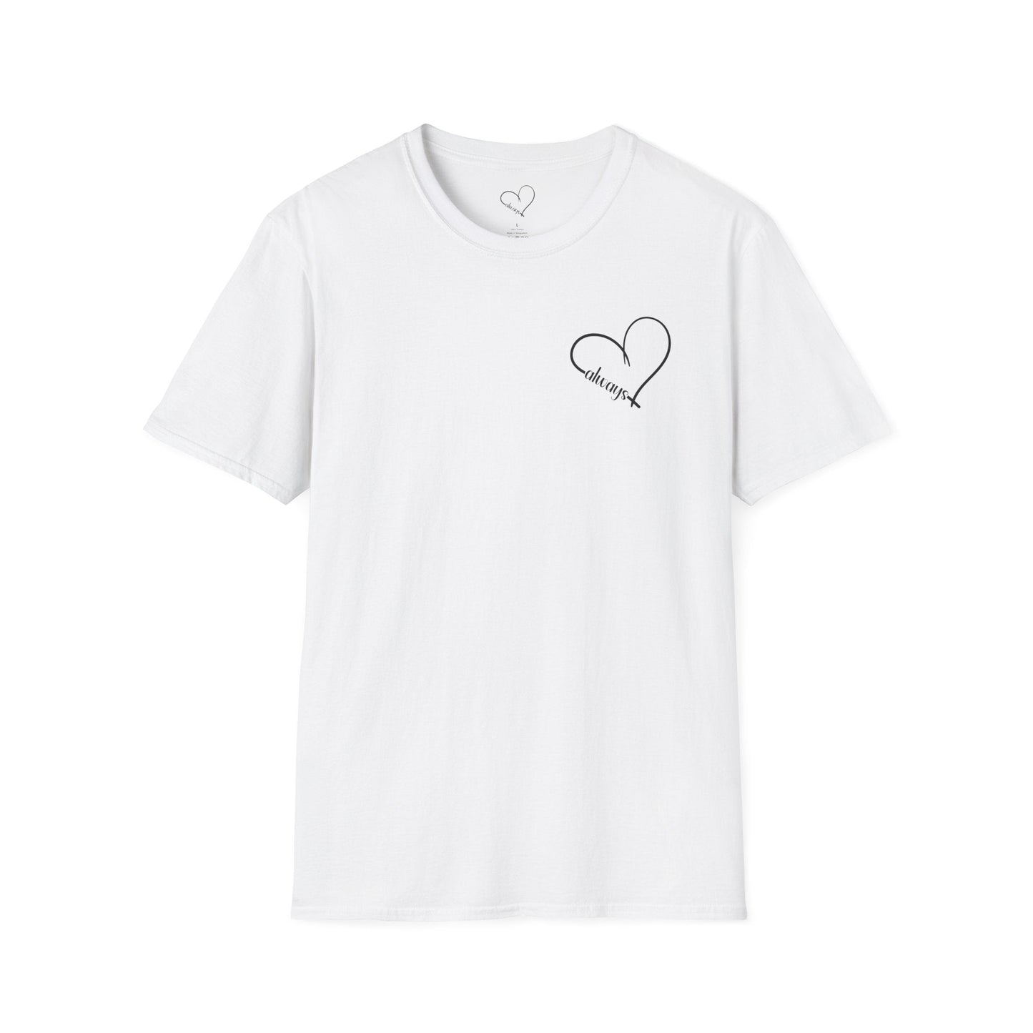 Heart “Dear Person Behind Me, you are smart, worthy, strong....” Motivational Unisex Softstyle T-Shirt