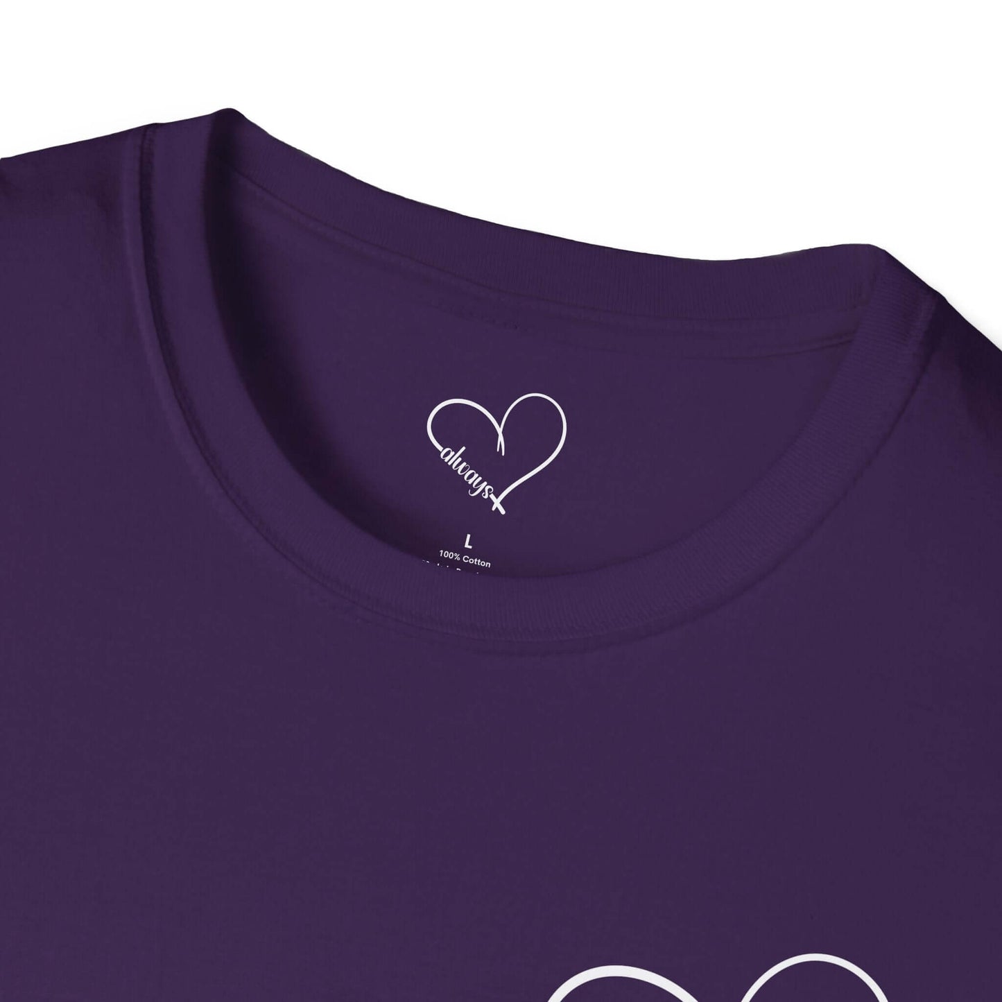 Heart “Dear Person Behind Me, keep going” Motivational Unisex Softstyle T-Shirt