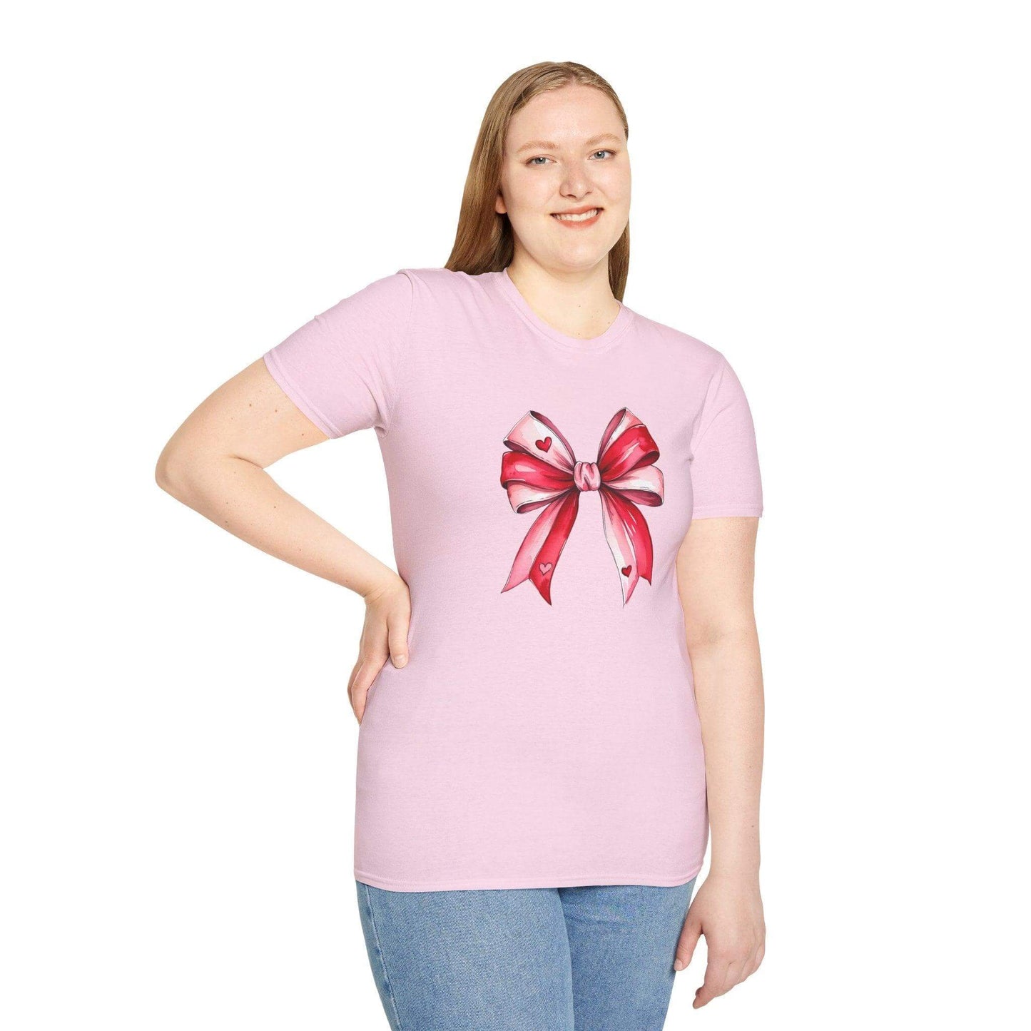 Red & Pink Heart Bow Tee – Sweet, Simple, and Totally Charming! - Crafty Harvest Designs