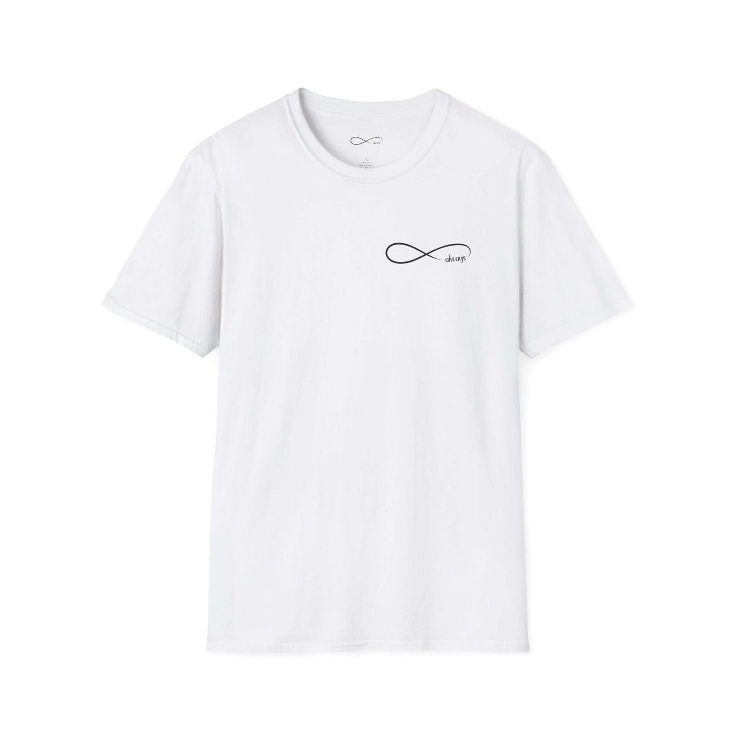Infinity symbol “Dear Person Behind Me, keep going” Motivational Unisex Softstyle T-Shirt