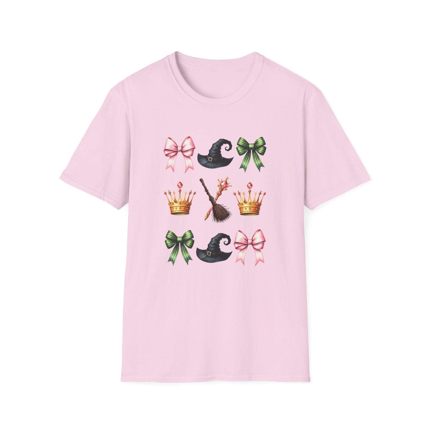 Green and Pink Coquette Bows, T-Shirt - Crafty Harvest Designs