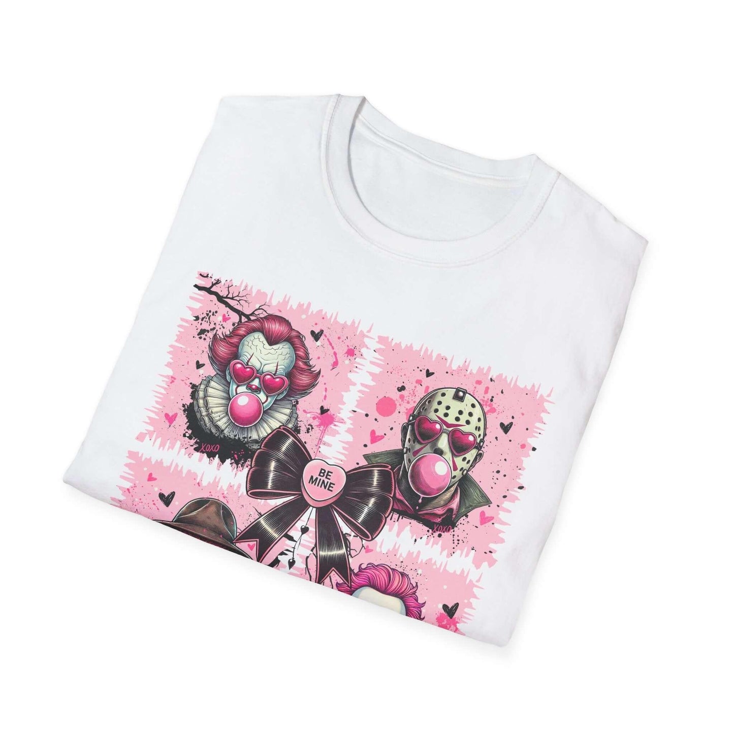 Bubblegum Horror Valentine’s T-Shirt | Unisex Softstyle Tee - Crafty Harvest Designs