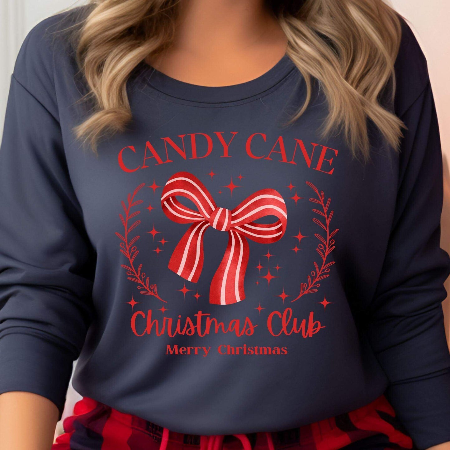 Candy Cane Christmas Club | 3 Color Options Digital Design PNG - Crafty Harvest Designs