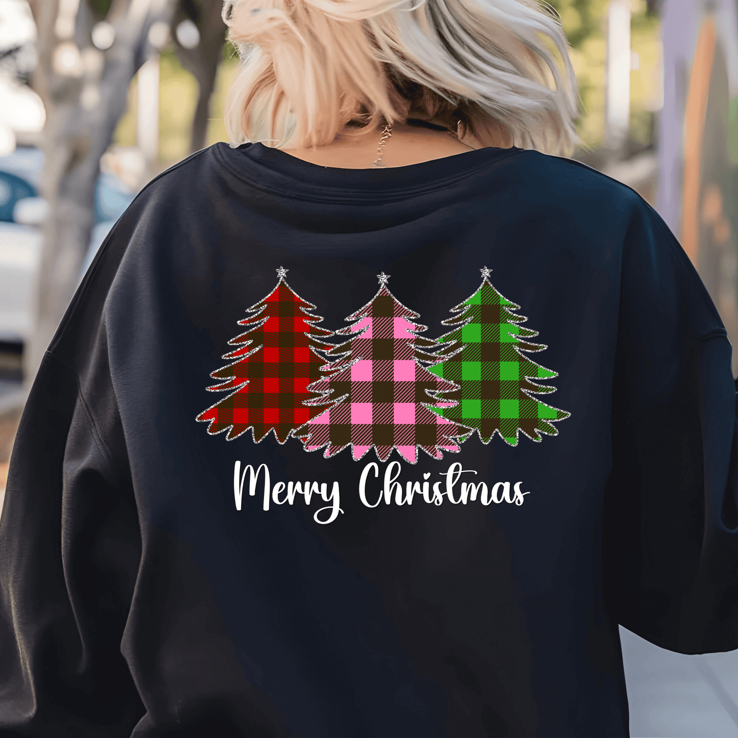 Buffalo Plaid Christmas Trees | Merry Christmas Digital Design PNG - Crafty Harvest Designs