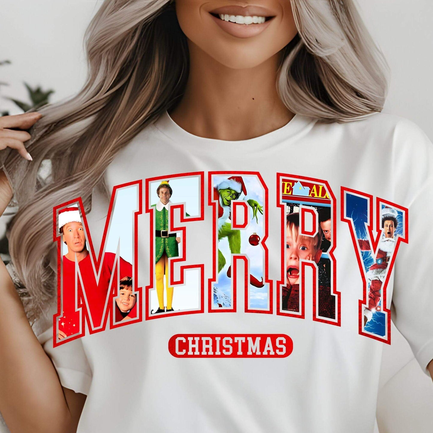 Christmas Movie PNG | Merry Christmas Characters - 3 Color Options - Crafty Harvest Designs