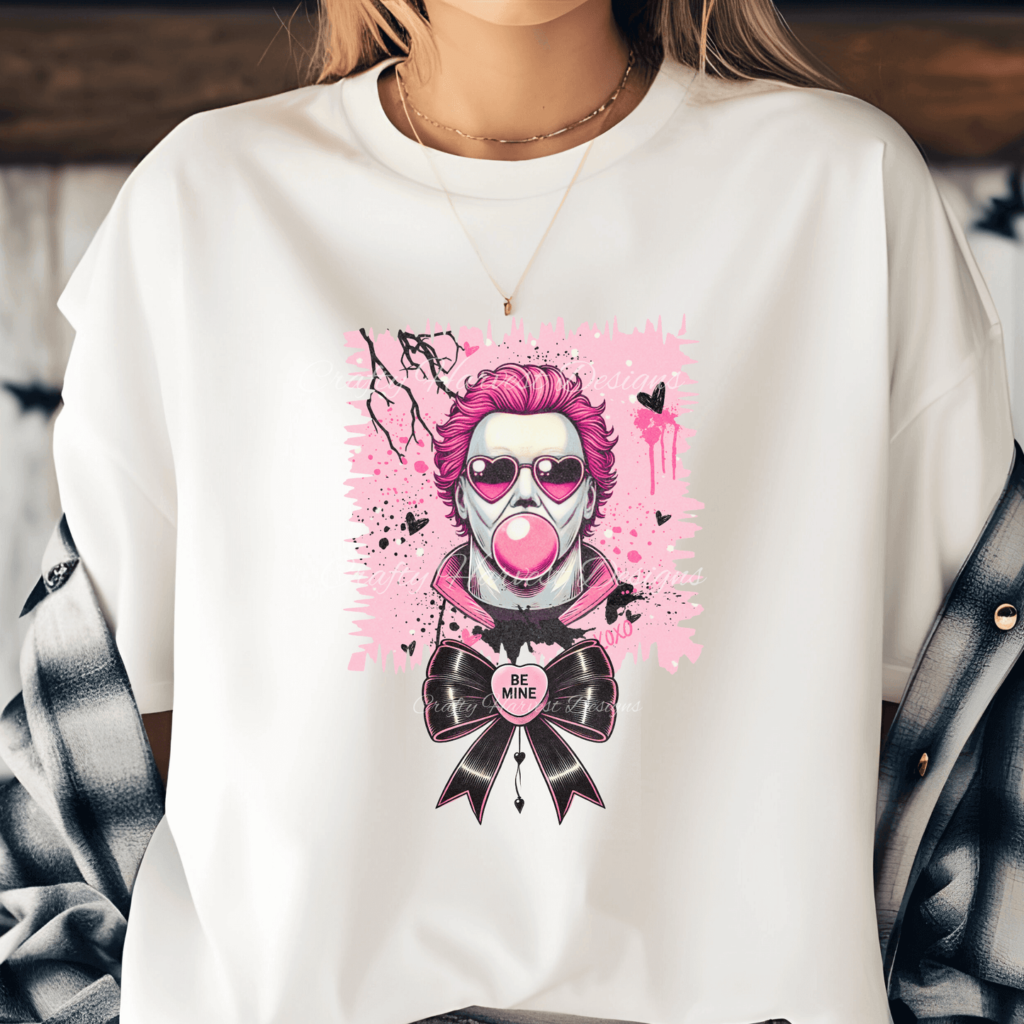 Valentine horror movie character Be Mine - PNG & PDF download - Crafty Harvest Designs