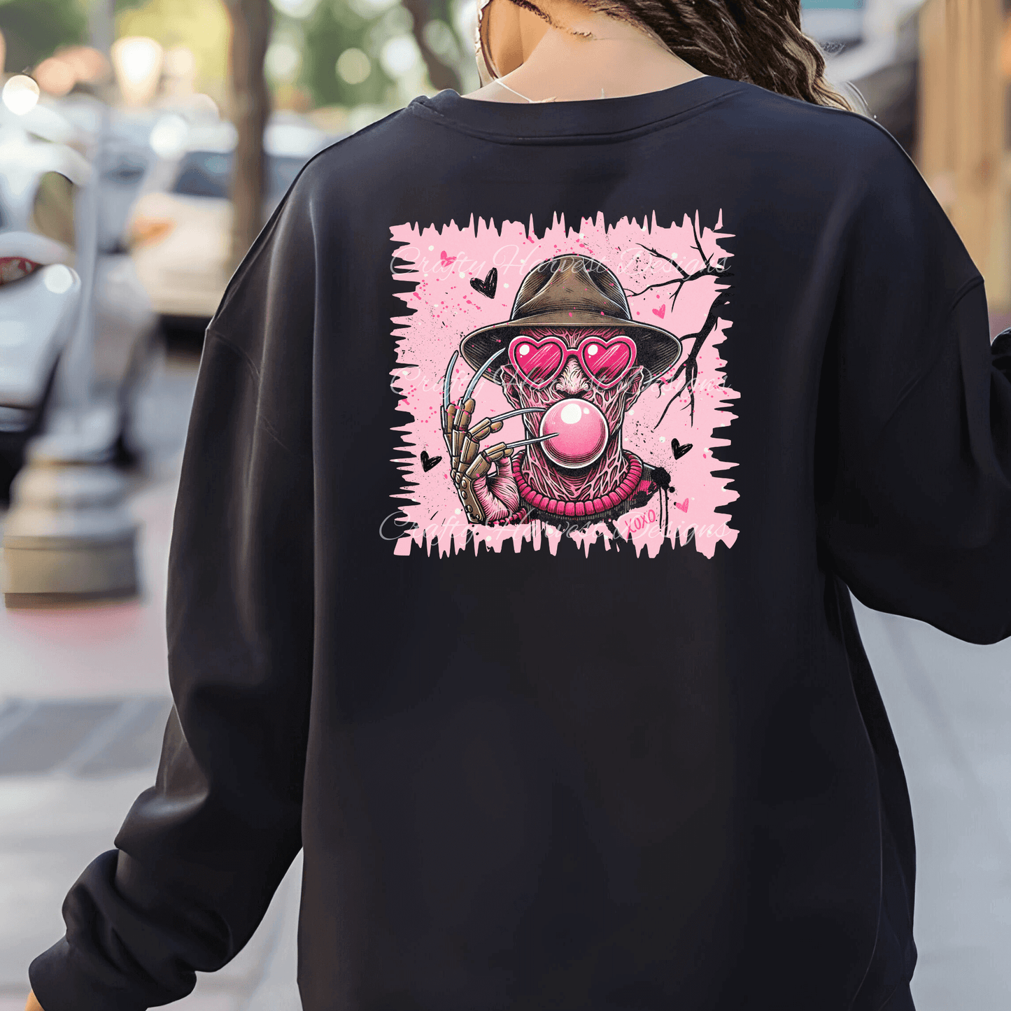 Valentine horror movie character Be Mine - PNG & PDF download - Crafty Harvest Designs