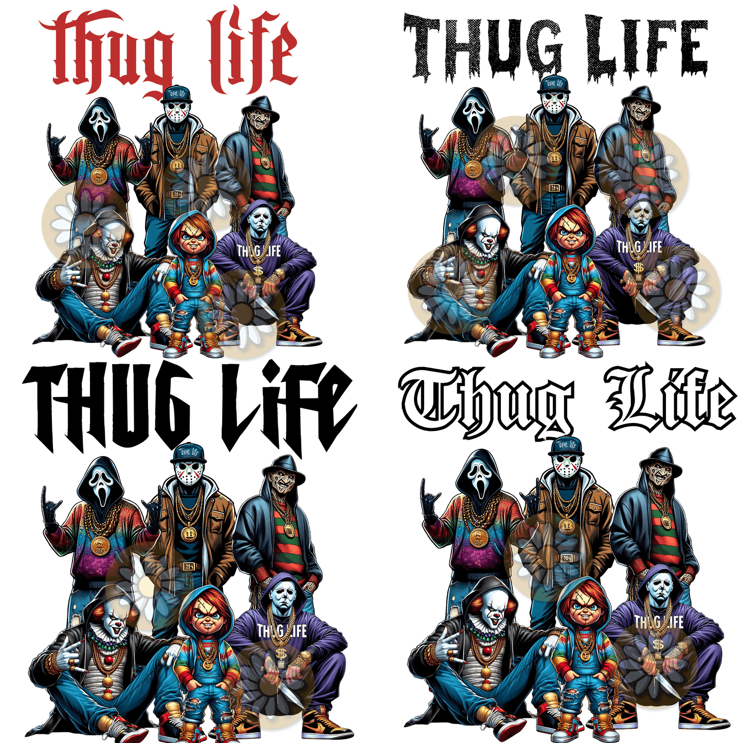 Thug Life png, horror movies characters, Halloween scary movies png download - Crafty Harvest Designs
