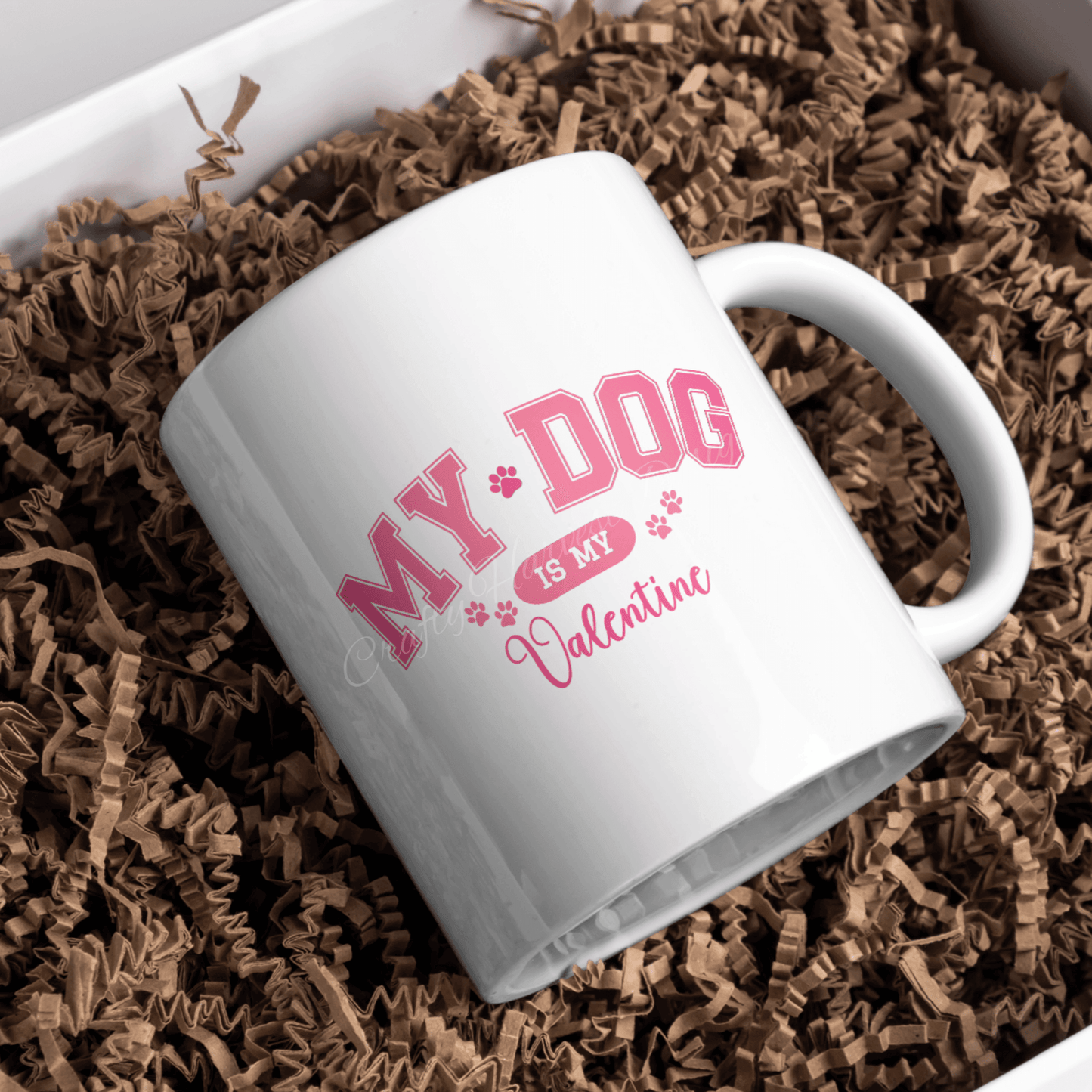“My Dog Is My Valentine” Design Set with BONUS Canva Frame - Crafty Harvest Designs