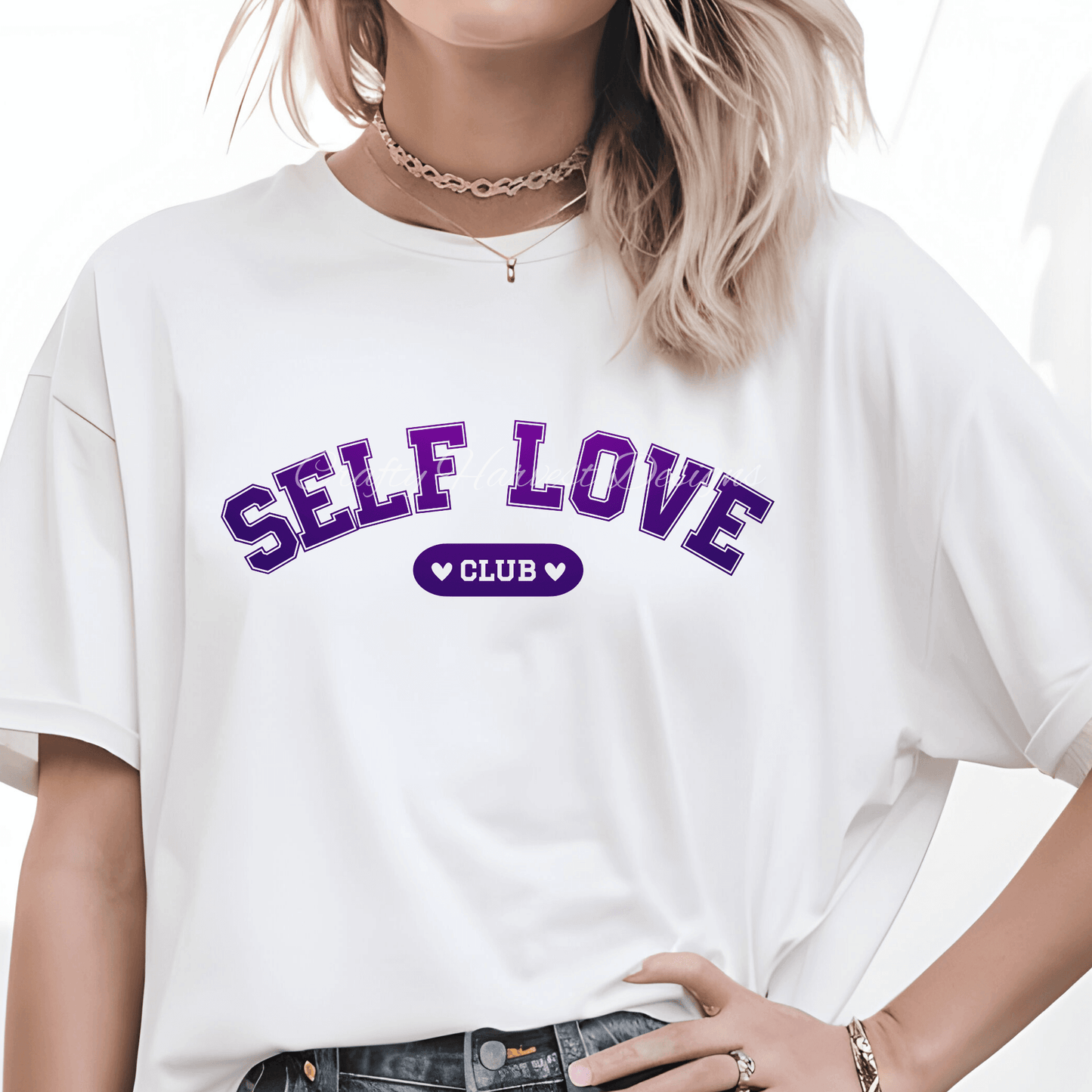 “Self Love Club” Design Set with BONUS Canva Frame - Crafty Harvest Designs