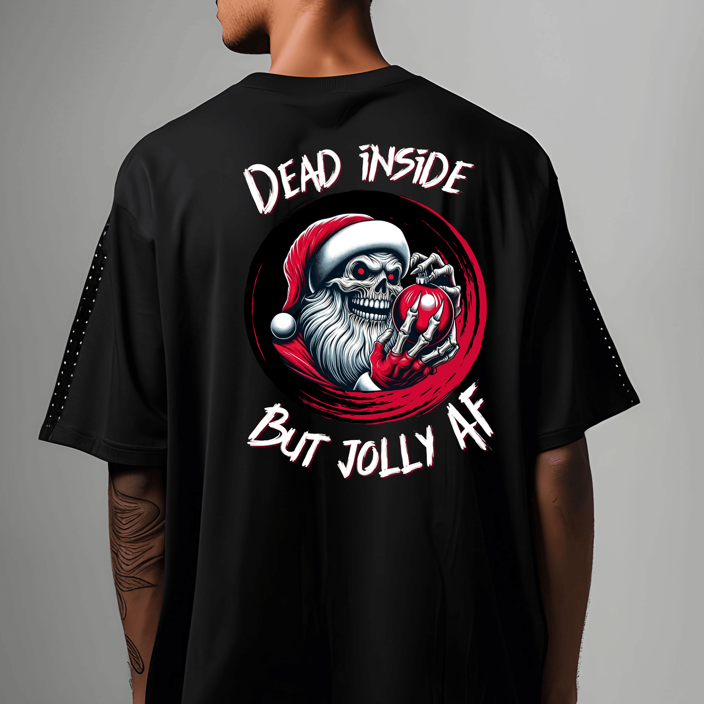 Dead Inside But Jolly AF | Merry Christmas Skeleton Digital Design - PNG & PDF - Crafty Harvest Designs