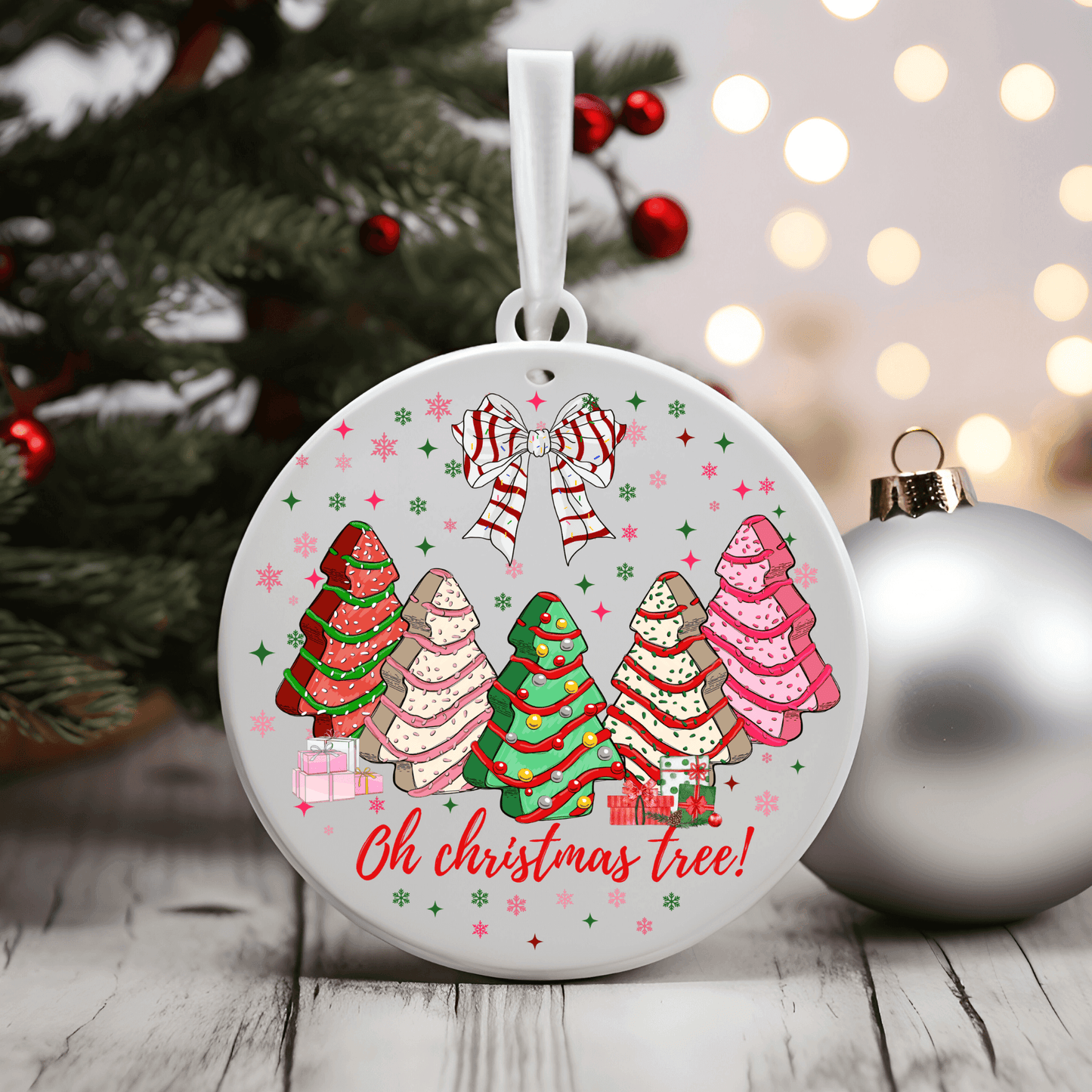 Christmas Tree Cake Ornament PNG Pack | 10 Retro Christmas Designs - Crafty Harvest Designs