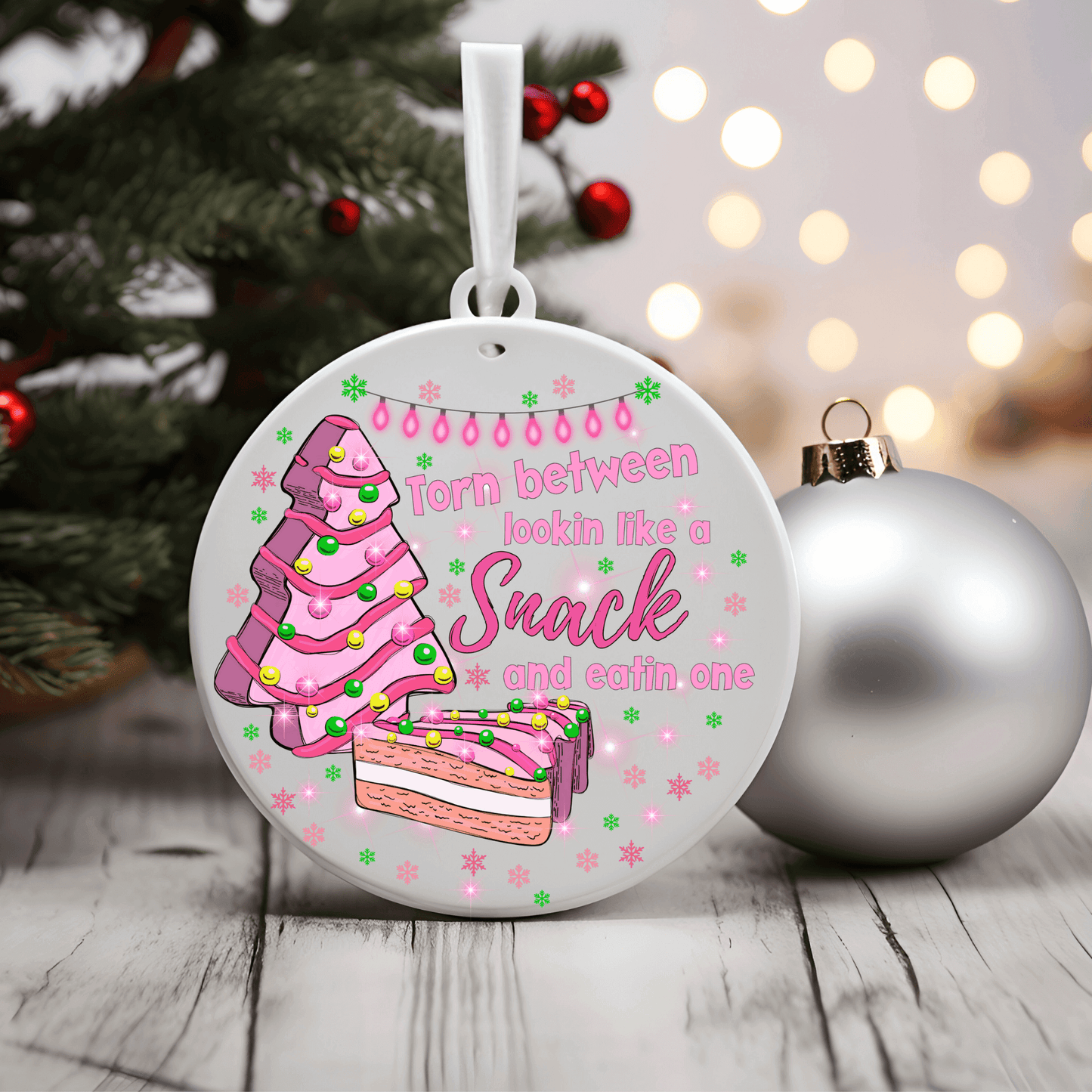 Christmas Tree Cake Ornament PNG Pack | 10 Retro Christmas Designs - Crafty Harvest Designs
