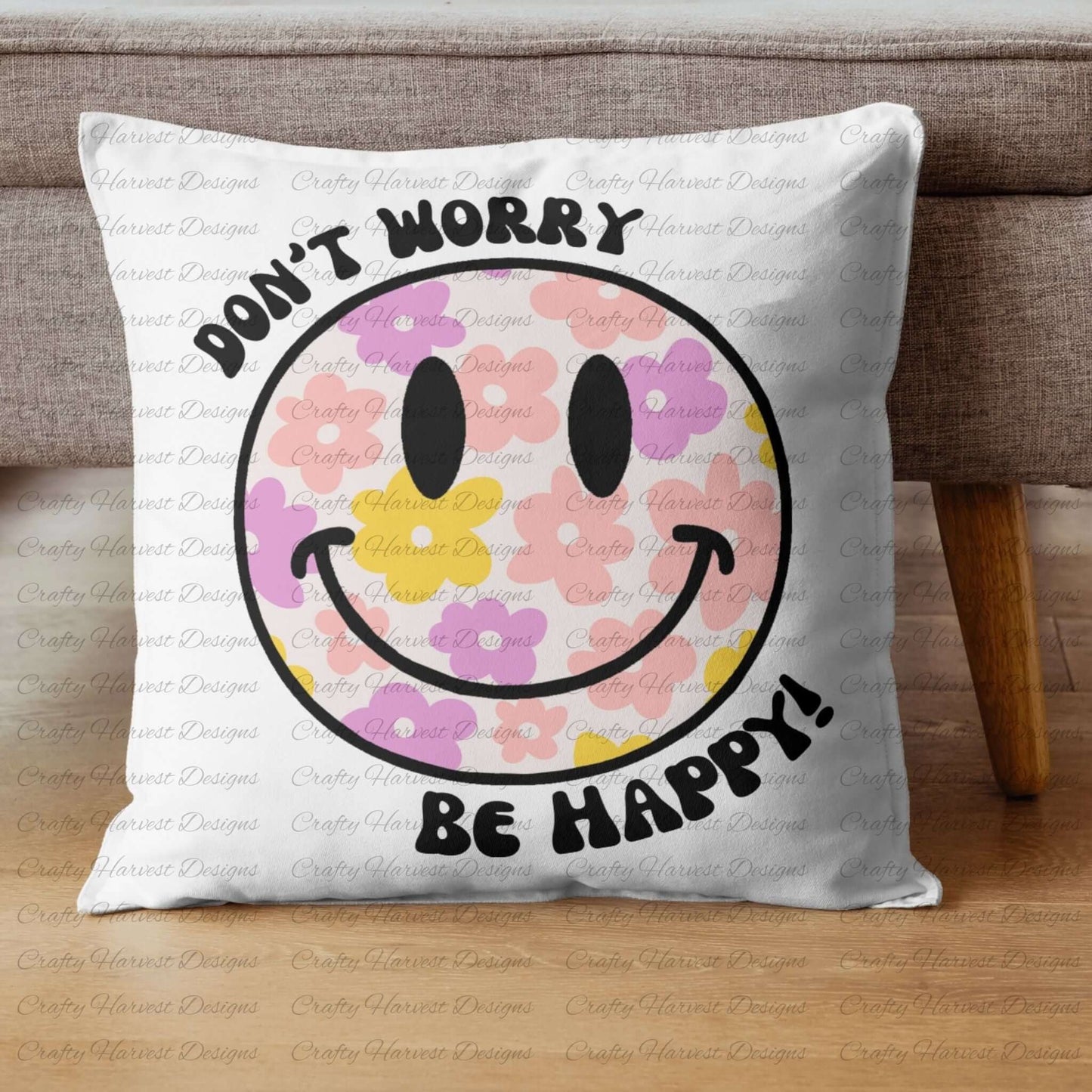Don’t Worry, Be Happy! Daisy Smiley Face | Digital Download