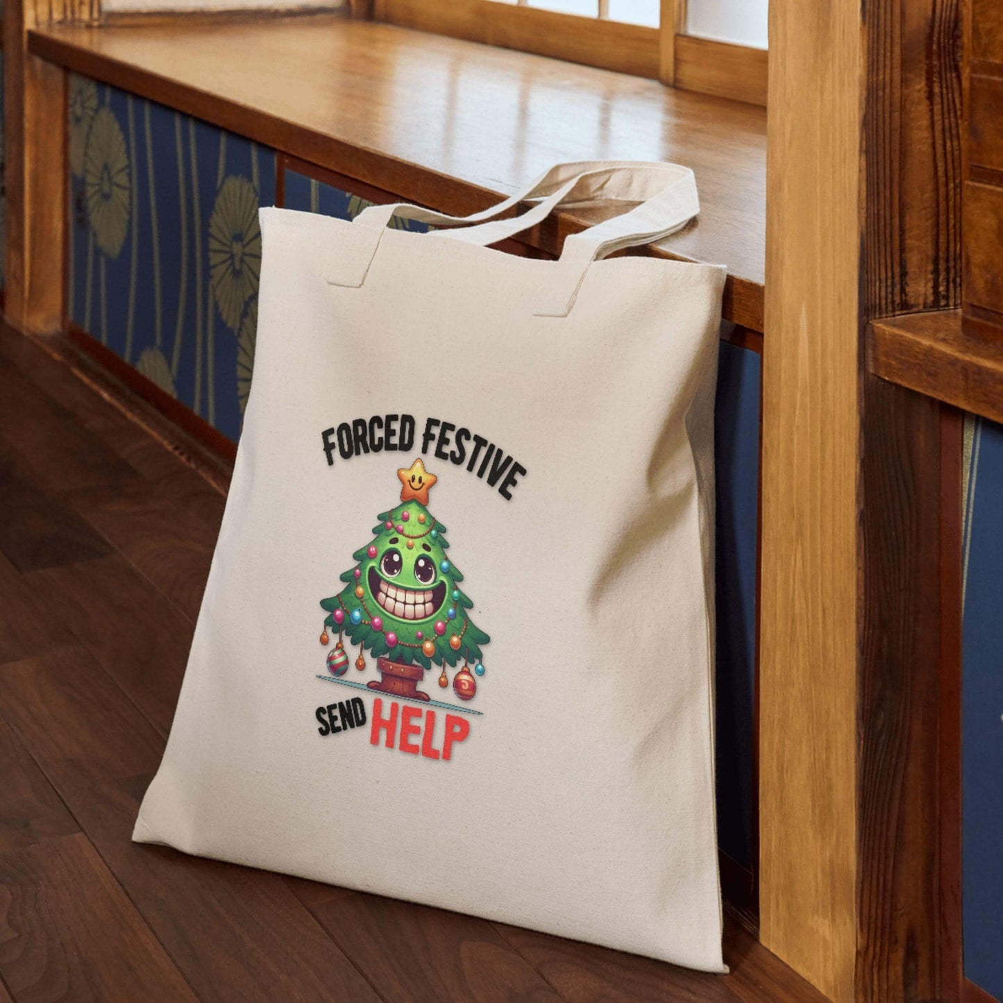 Forced Festive. Send HELP | Hilarious Christmas Design PNG - Crafty Harvest Designs
