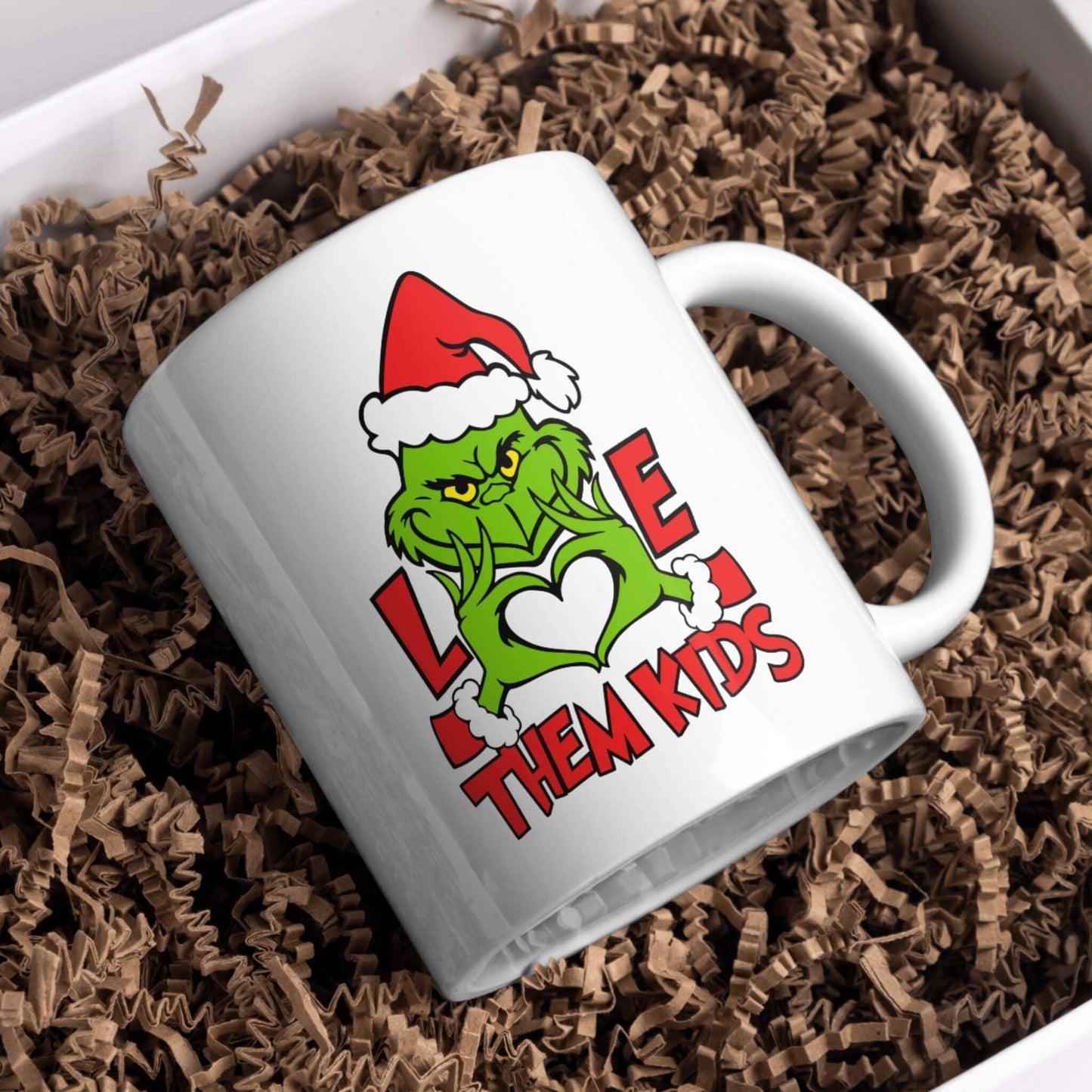 Grinch Love Them Kids | 3 Color Options for Christmas Designs - PNG PDF - Crafty Harvest Designs