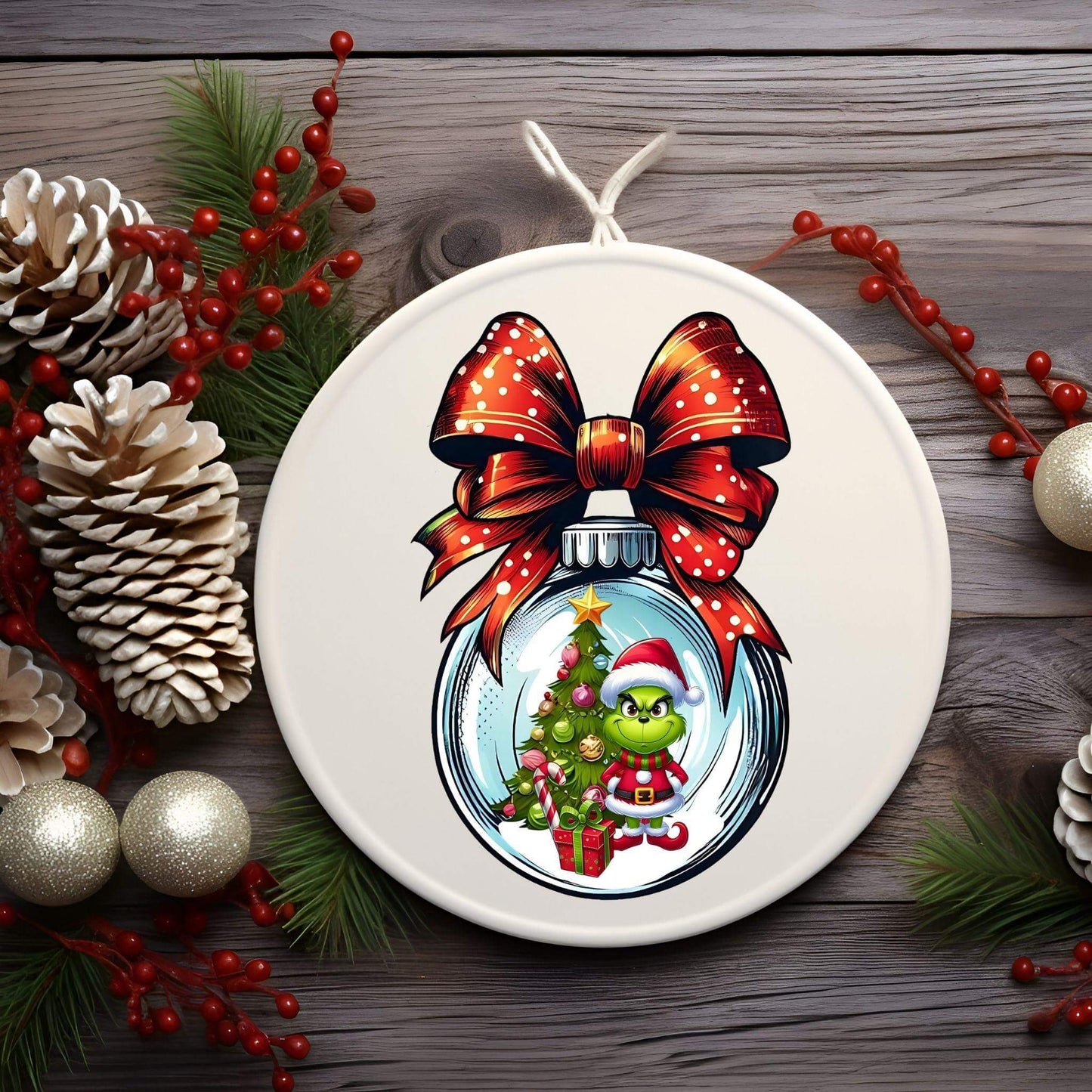 Merry Grinchmas PNG Bundle | Grinch Ornaments & Christmas Designs - Crafty Harvest Designs