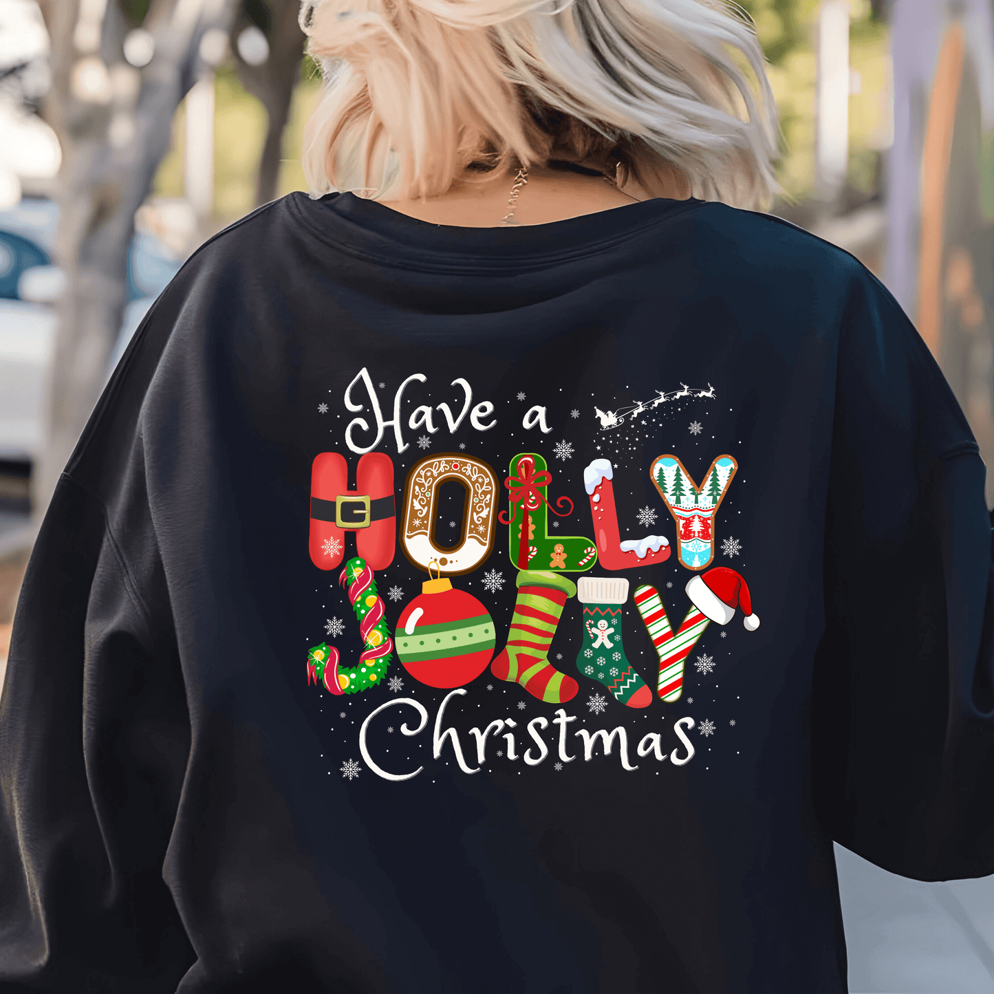 “Have a Holly Jolly Christmas” Digital Design, png download - Crafty Harvest Designs