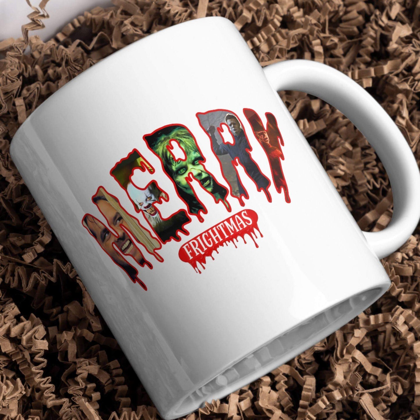 Merry Frightmas Horror Movie Christmas Design | Creepy Holiday PNG - Crafty Harvest Designs