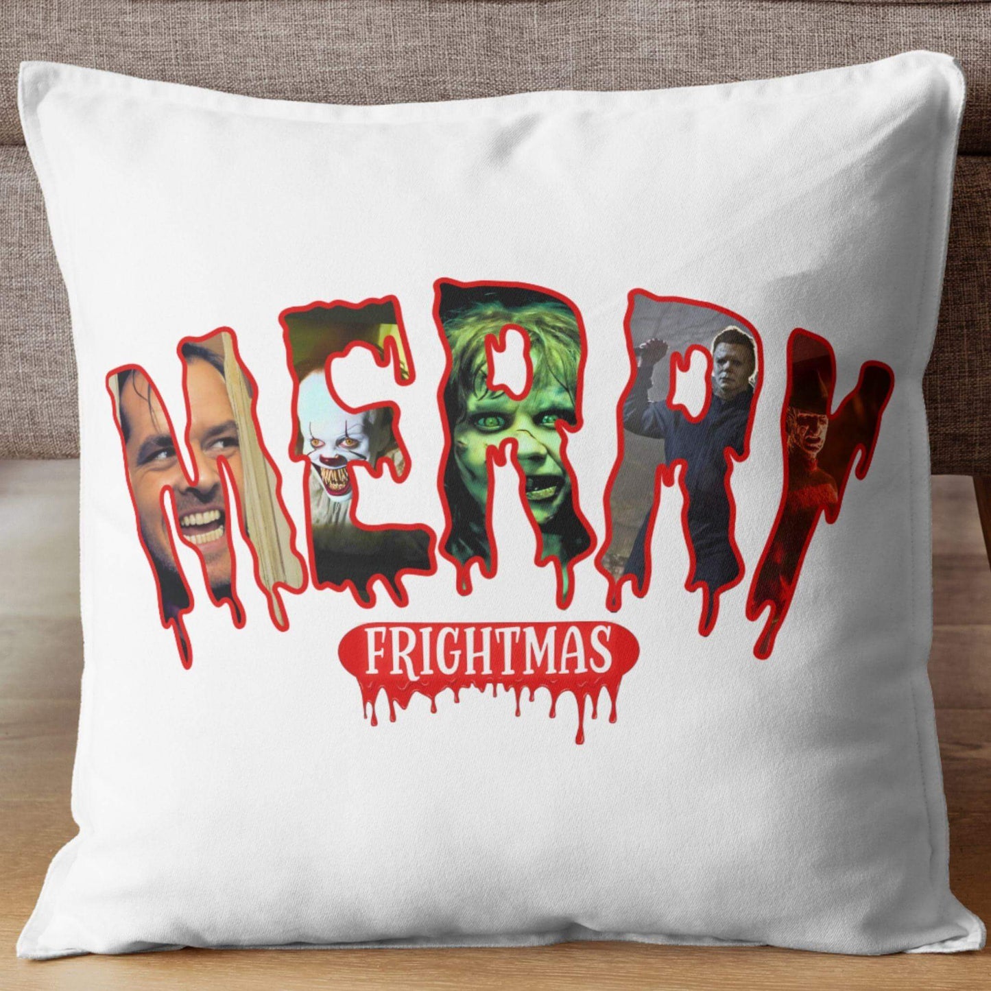 Merry Frightmas Horror Movie Christmas Design | Creepy Holiday PNG - Crafty Harvest Designs