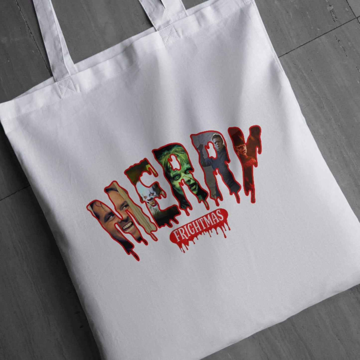 Merry Frightmas Horror Movie Christmas Design | Creepy Holiday PNG - Crafty Harvest Designs