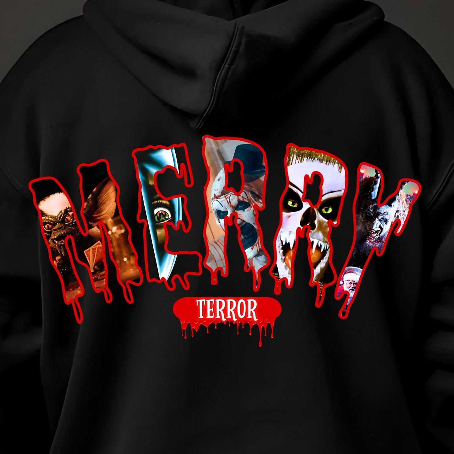 Merry Terror Christmas Horror Design | Creepy Holiday PNG - Crafty Harvest Designs
