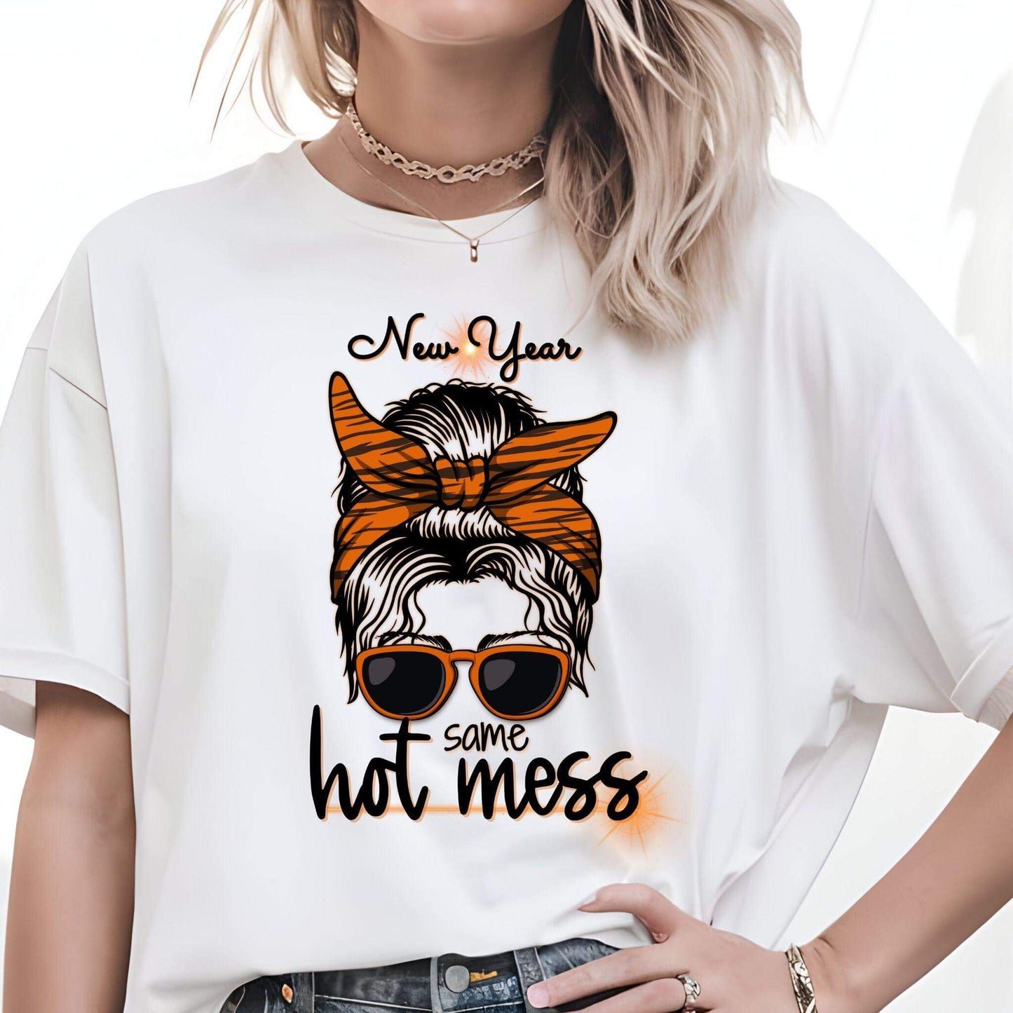 New Year, Same Hot Mess | Digital Design Bundle for Sublimation & Crafts - Crafty Harvest Designs