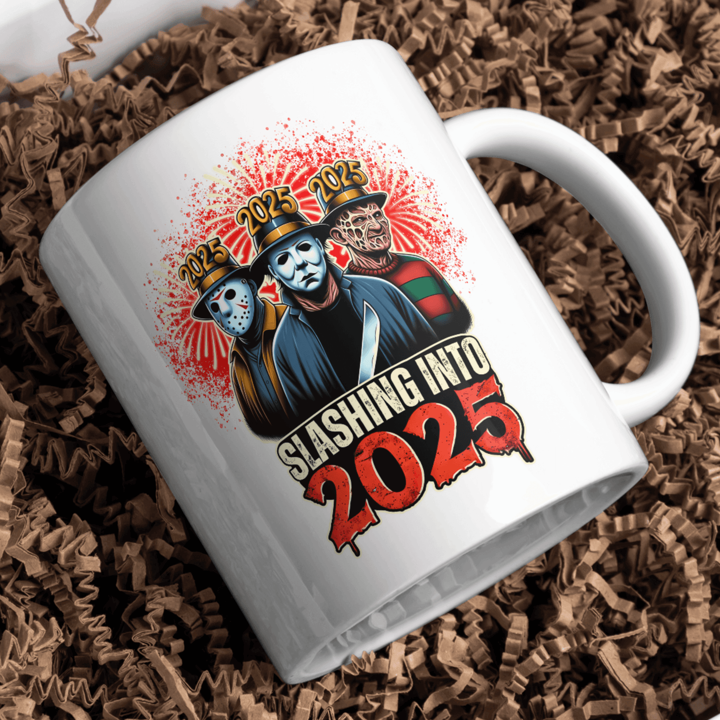 Slashing Into 2025 | Horror-Inspired New Year Design PNG PDF Download - Crafty Harvest Designs
