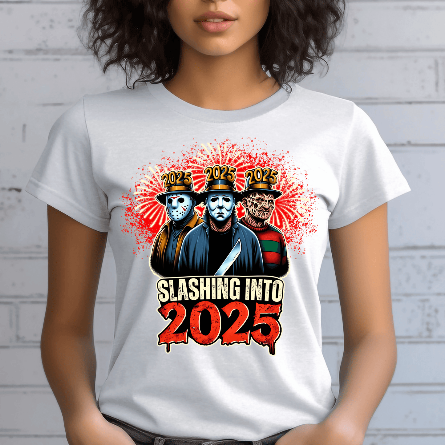 Slashing Into 2025 | Horror-Inspired New Year Design PNG PDF Download - Crafty Harvest Designs