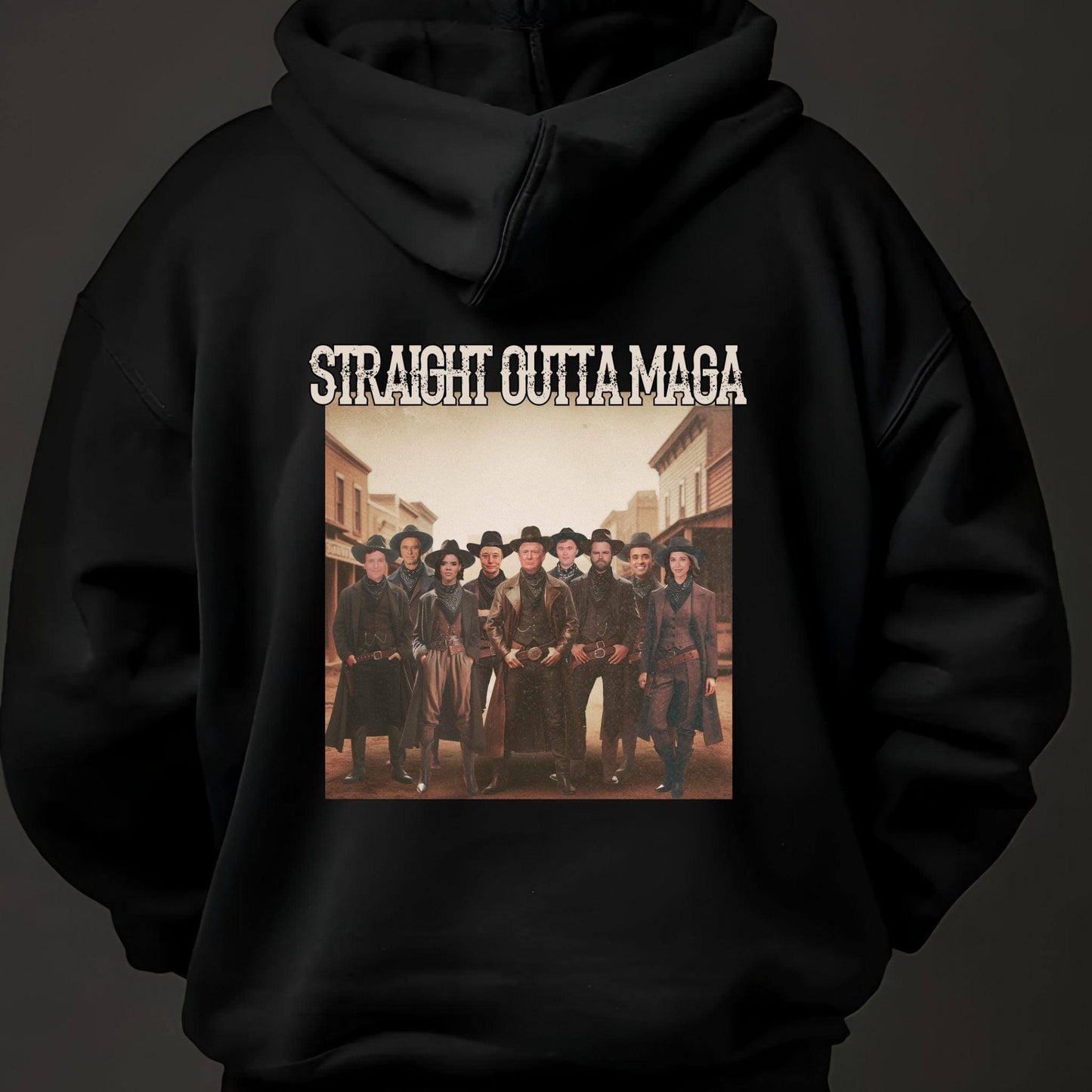 Straight Outta MAGA Digital Design | Two Font Color Options PNG - Crafty Harvest Designs